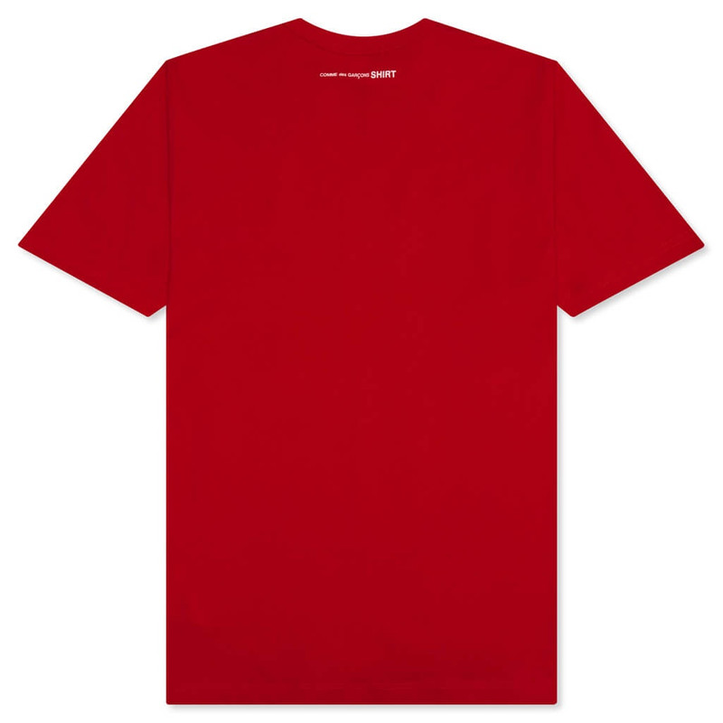 Comme des Garçons SHIRT BACK LOGO S/S TEE - RED outlook