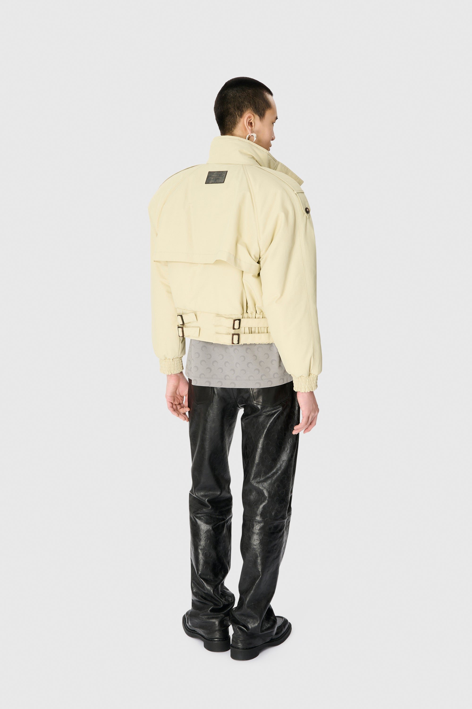 REGENERATED GABARDINE TWILL BOMBER JACKET - 8