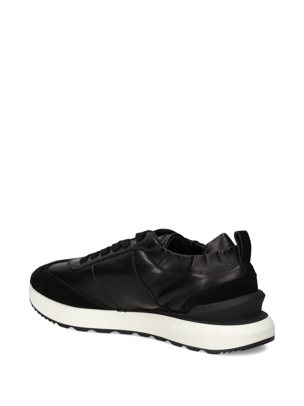 logo-embossed panelled sneakers - 4