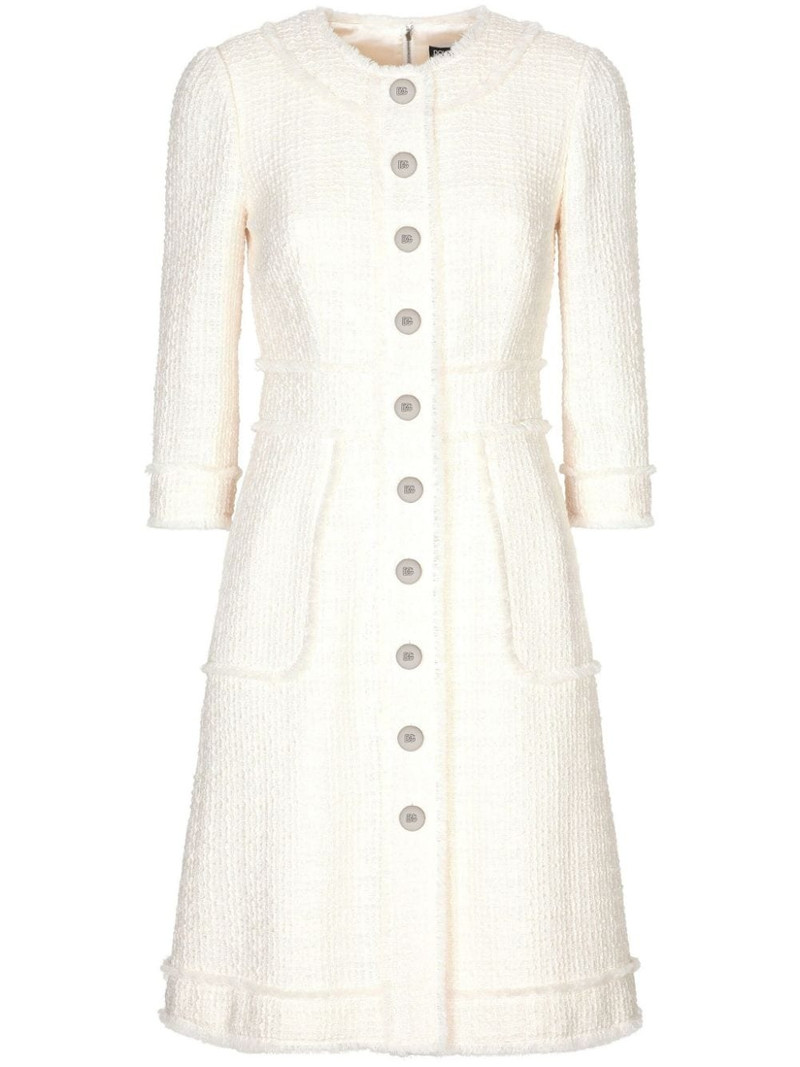 A-line tweed dress 1