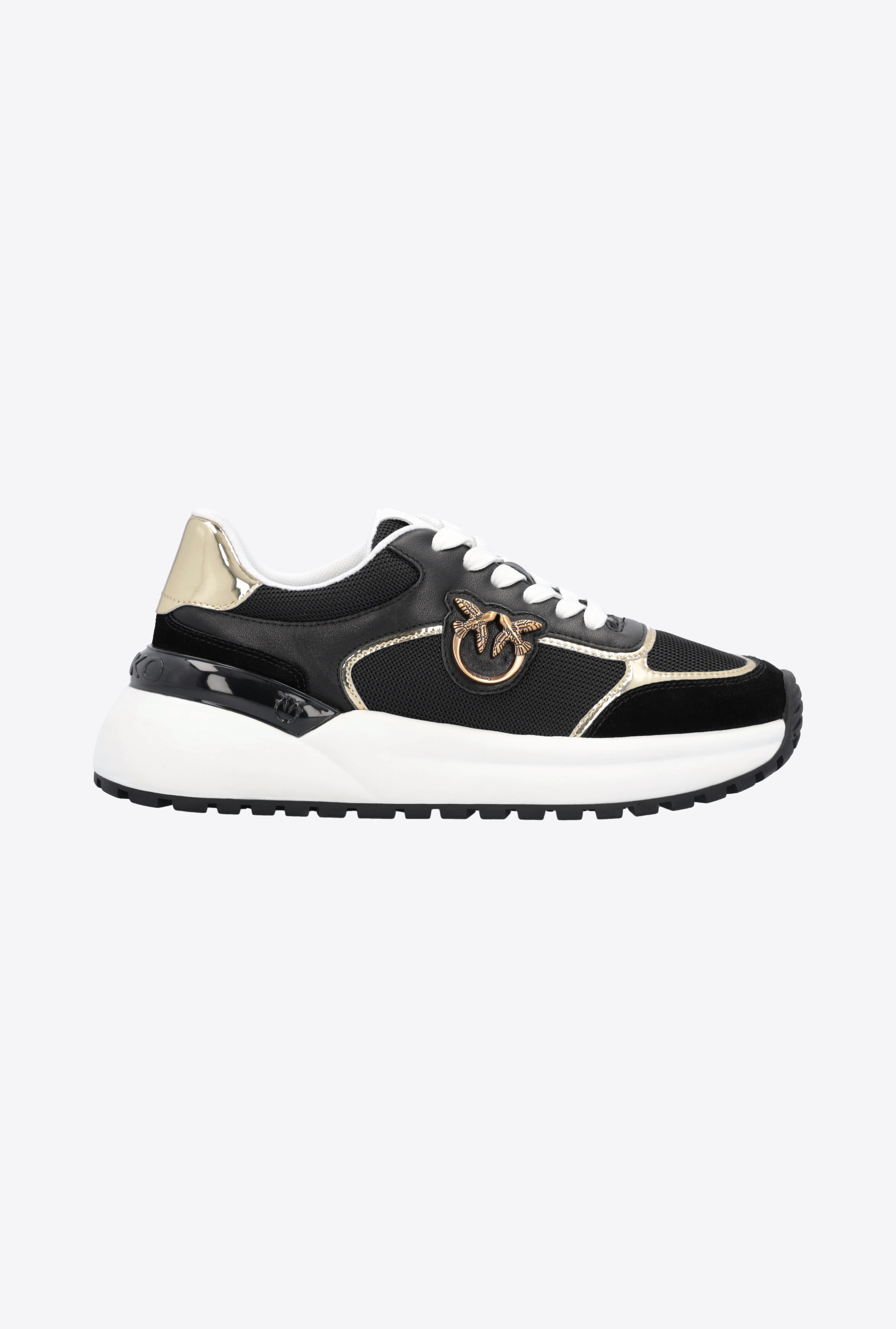 PINKO SNEAKERS WITH LOVE BIRDS LOGO | REVERSIBLE