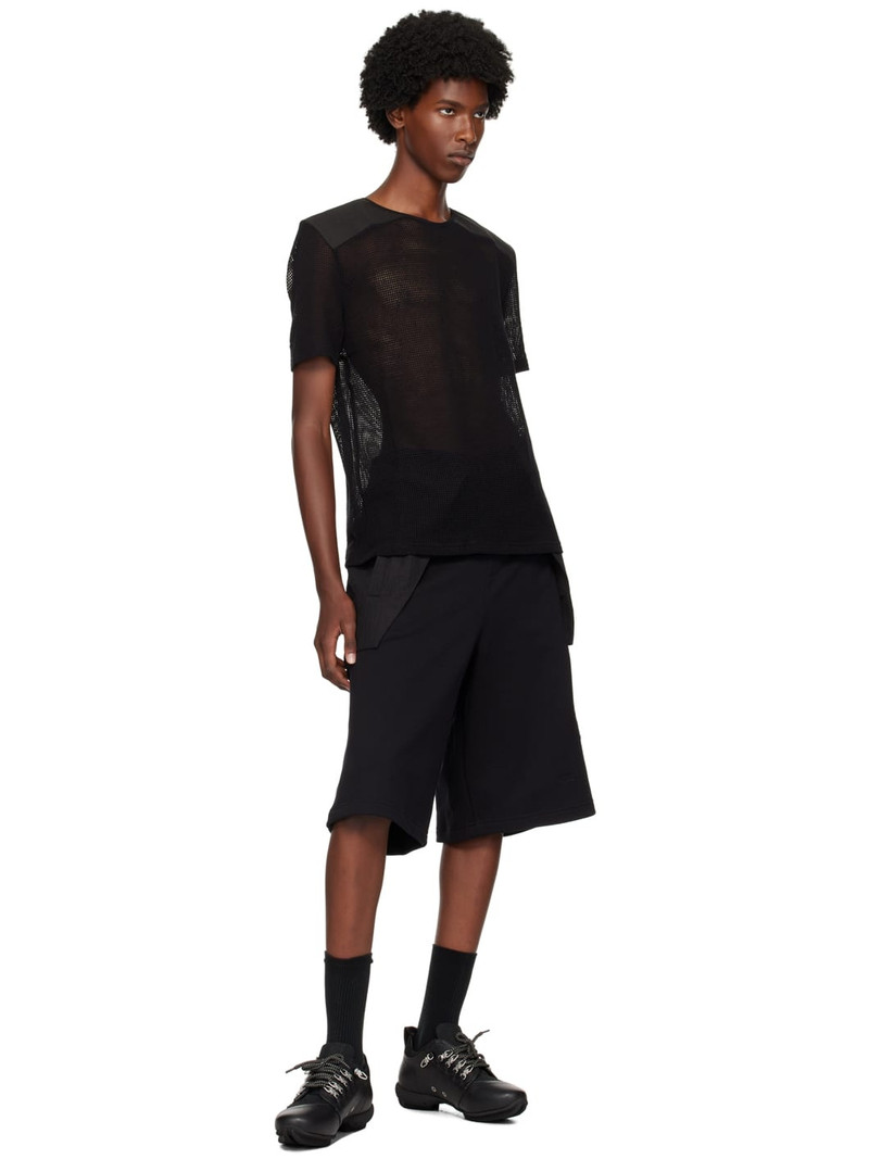 OLLY SHINDER Black Net T-Shirt outlook