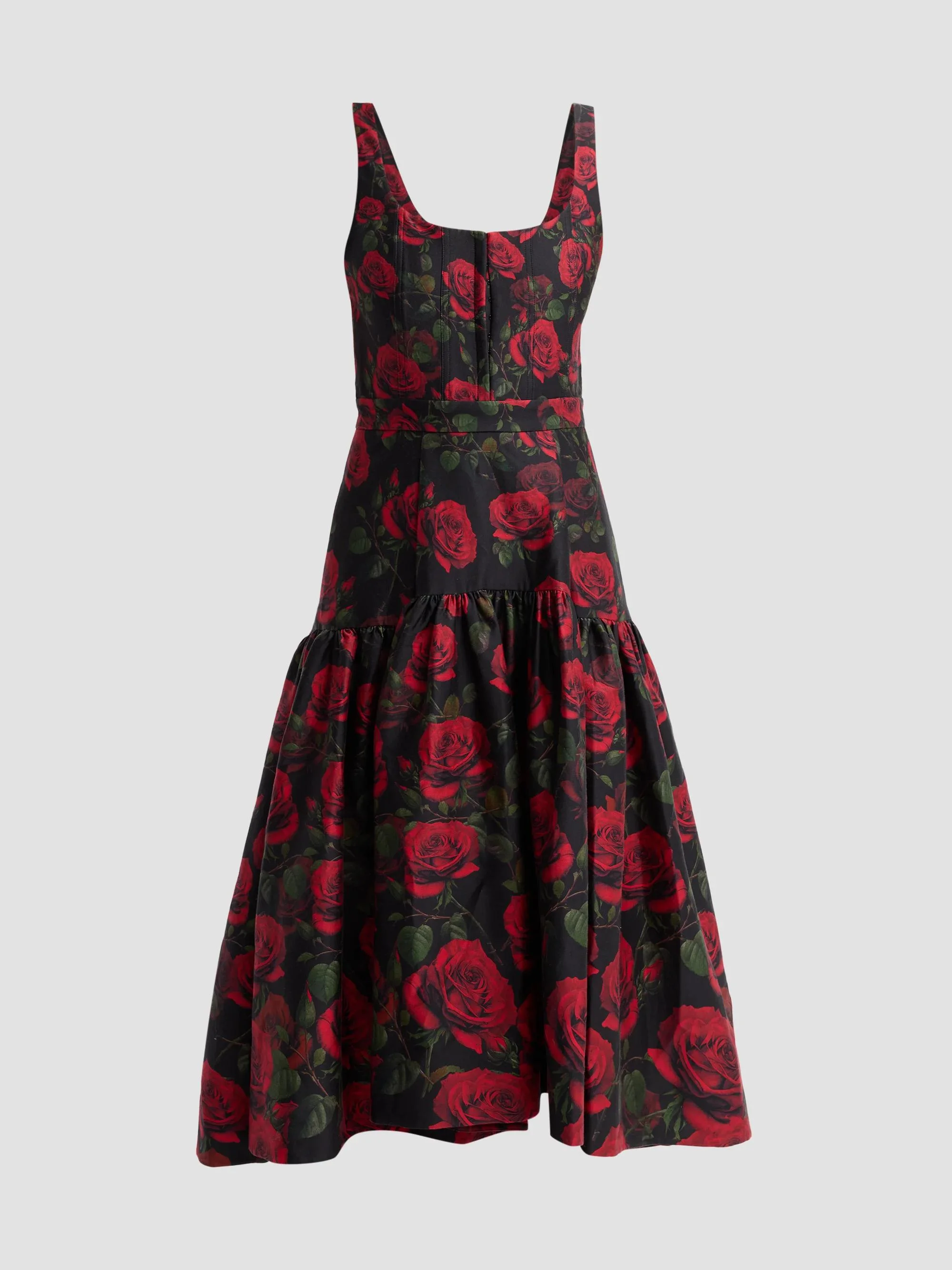 Women's Diana Structured Midi Dress - Rouge Romance Black - 1