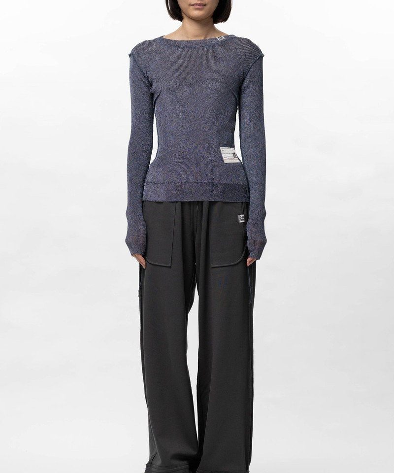 Maison MIHARAYASUHIRO Inside-Out Glitter Knit Sweater outlook