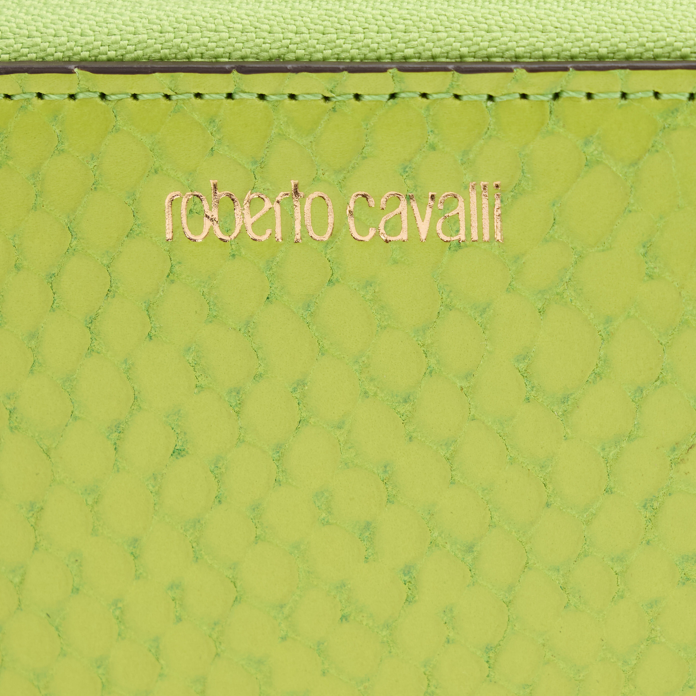 Snake-Effect Wallet With Logo - 3