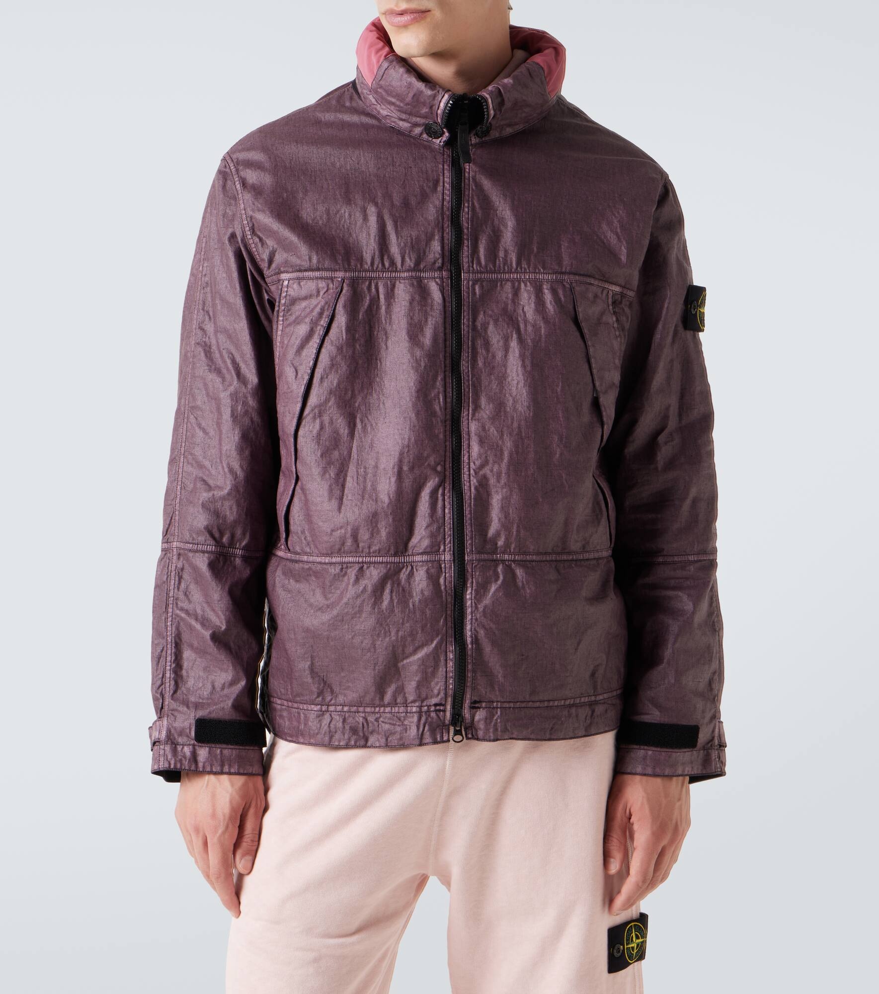 Logo linen jacket - 3