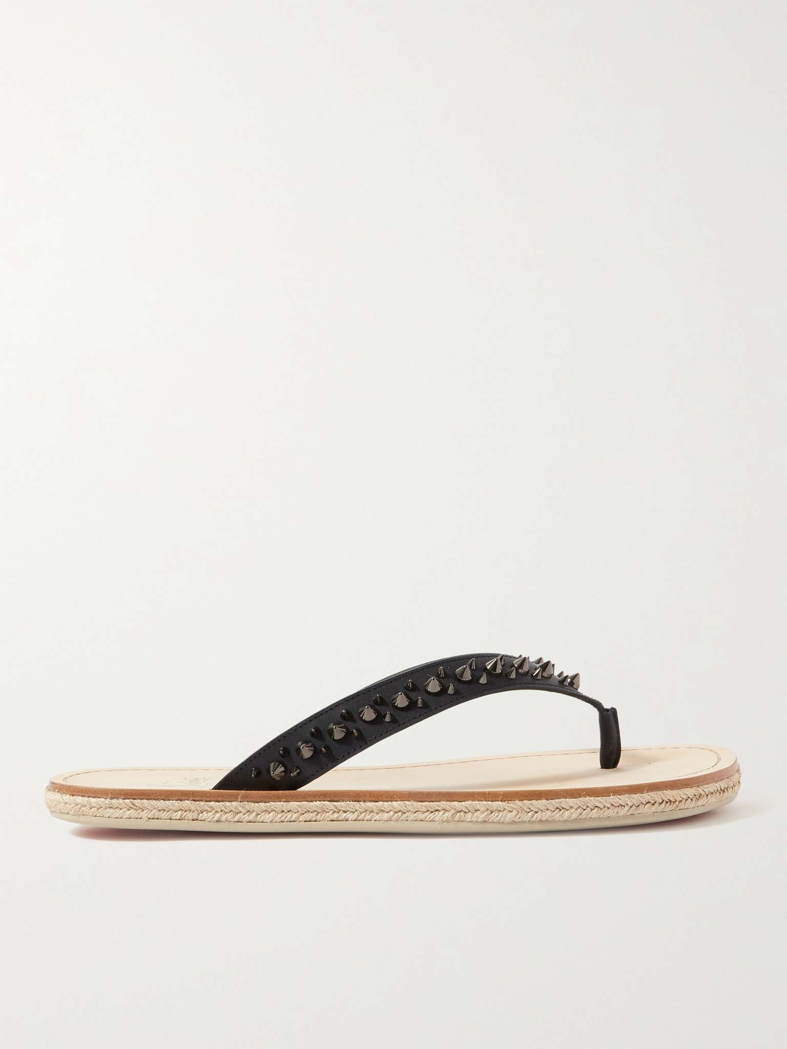 Pyraclobis Spiked Leather Flip Flops - 1