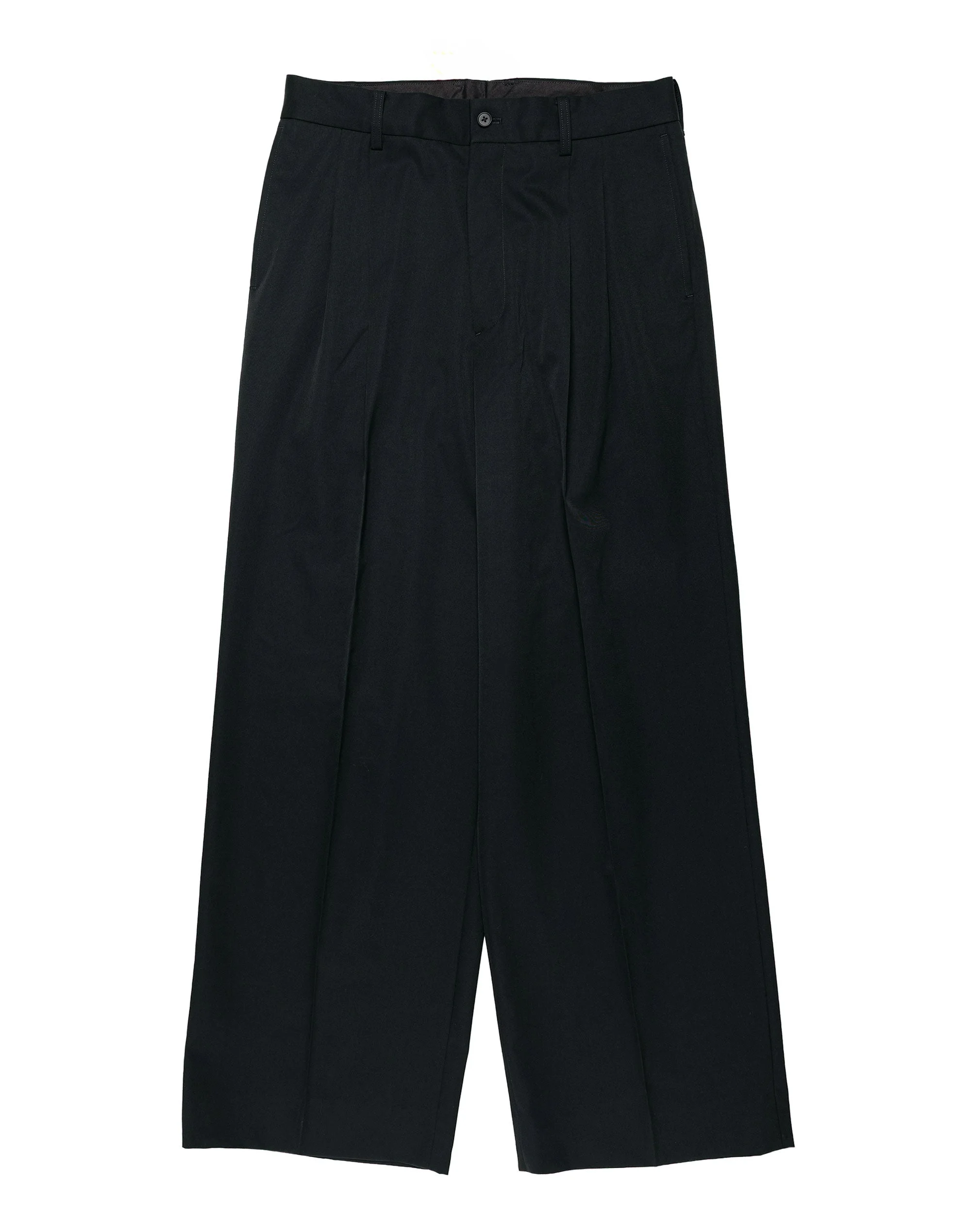 Long Wide Trousers Black - 1