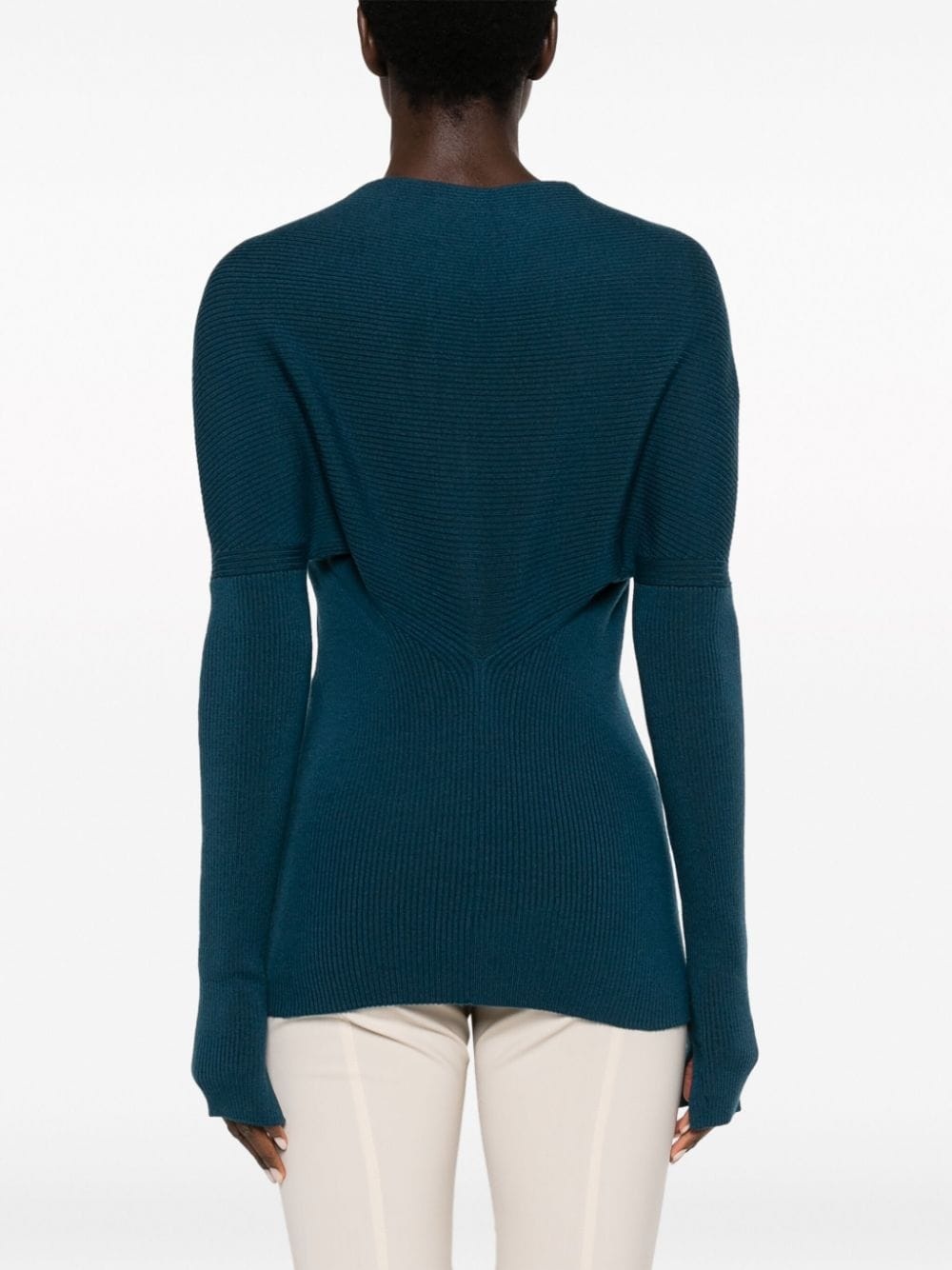 merino wool-blend cardigan - 4
