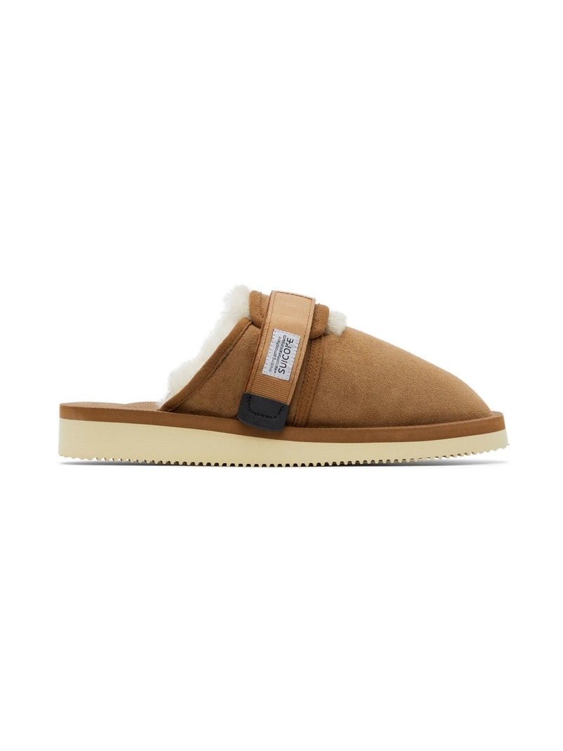 Brown Shearling ZAVO-M2ab Sandals 1