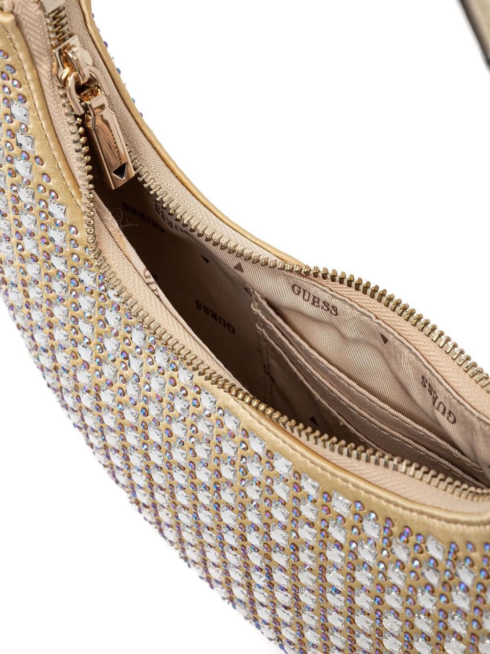 rhinestone-embellished tote bag - 4