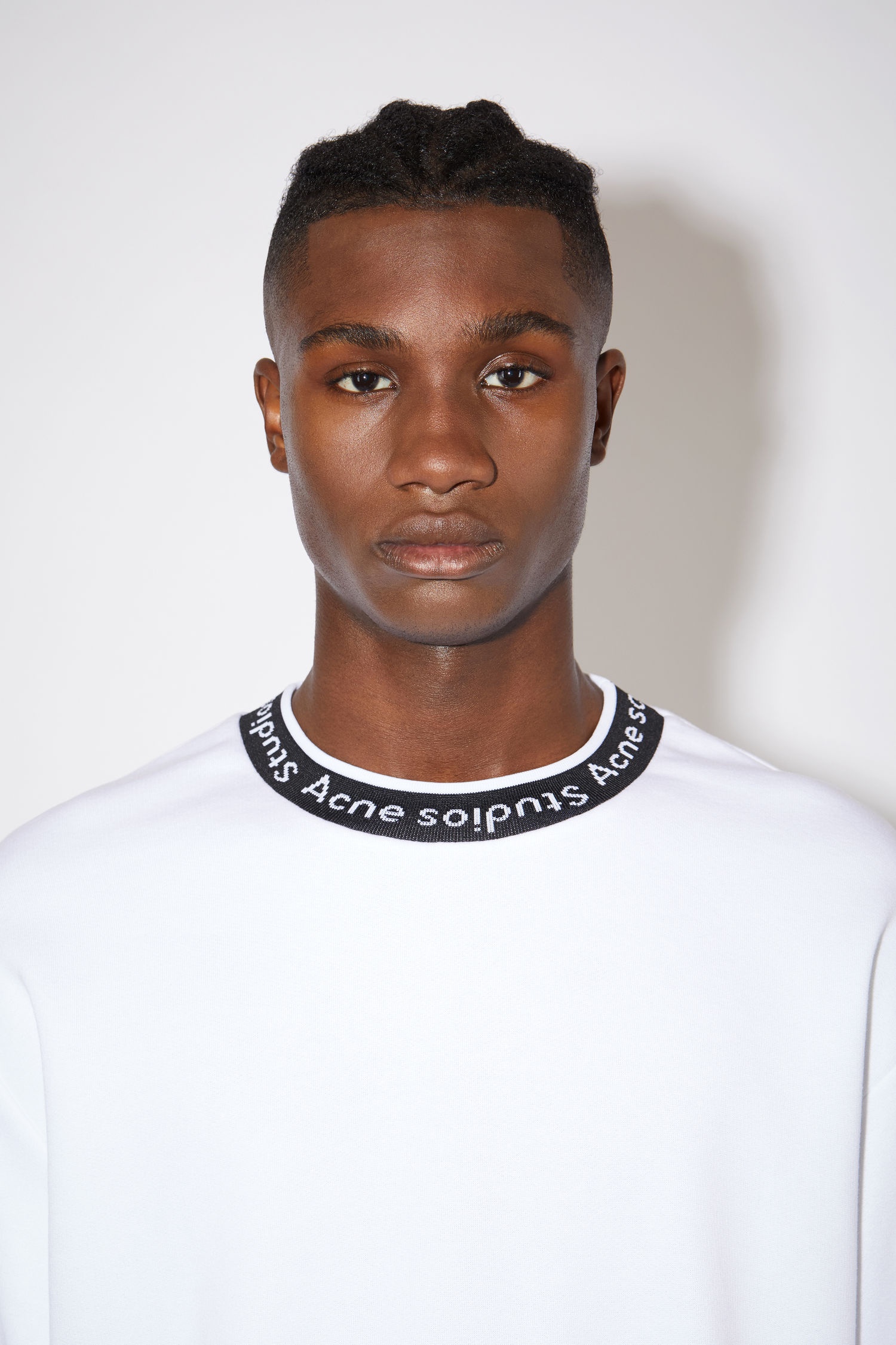 Logo jacquard sweatshirt - Optic White - 5