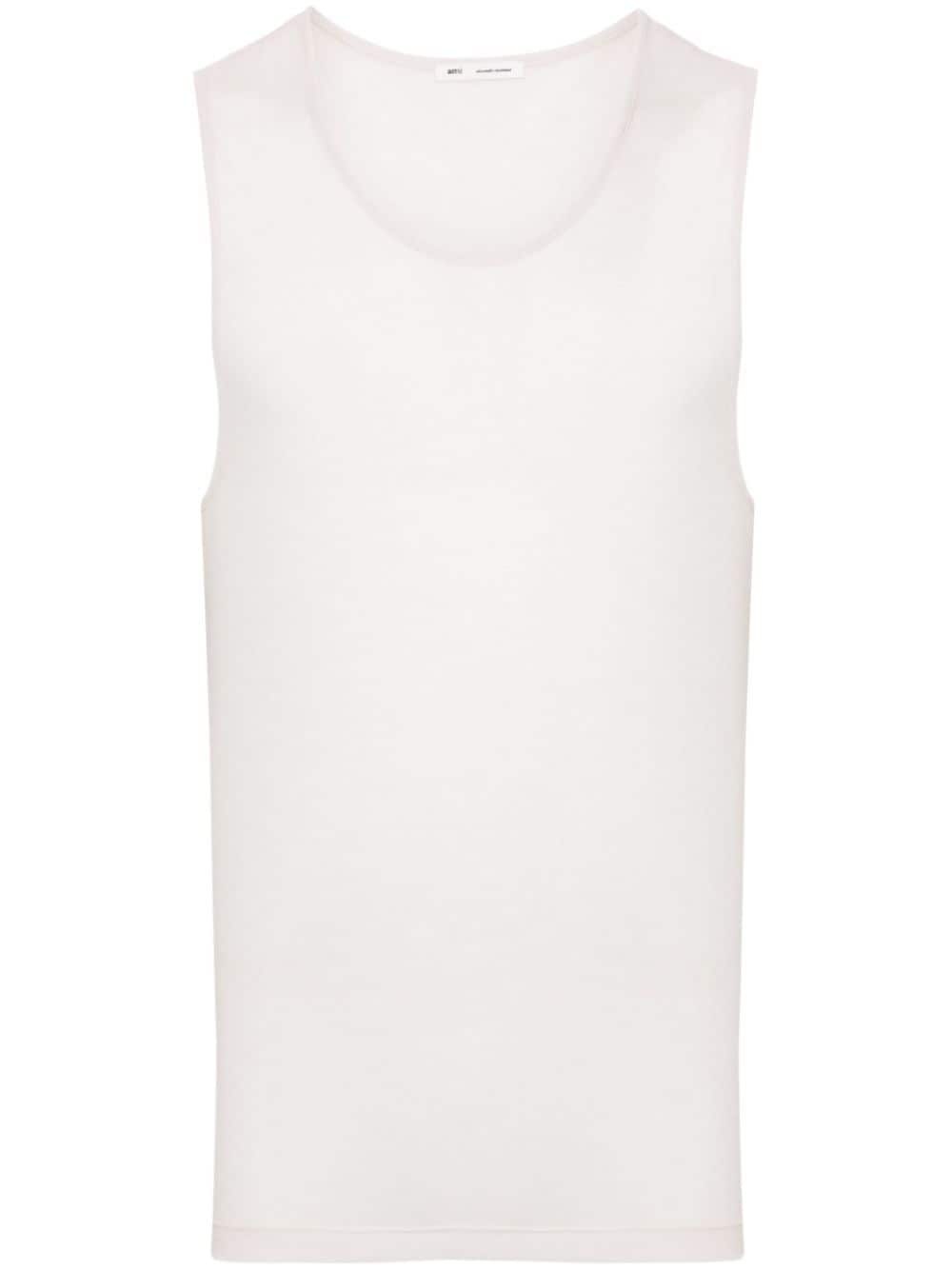 semi-sheer lyocell tank top - 1