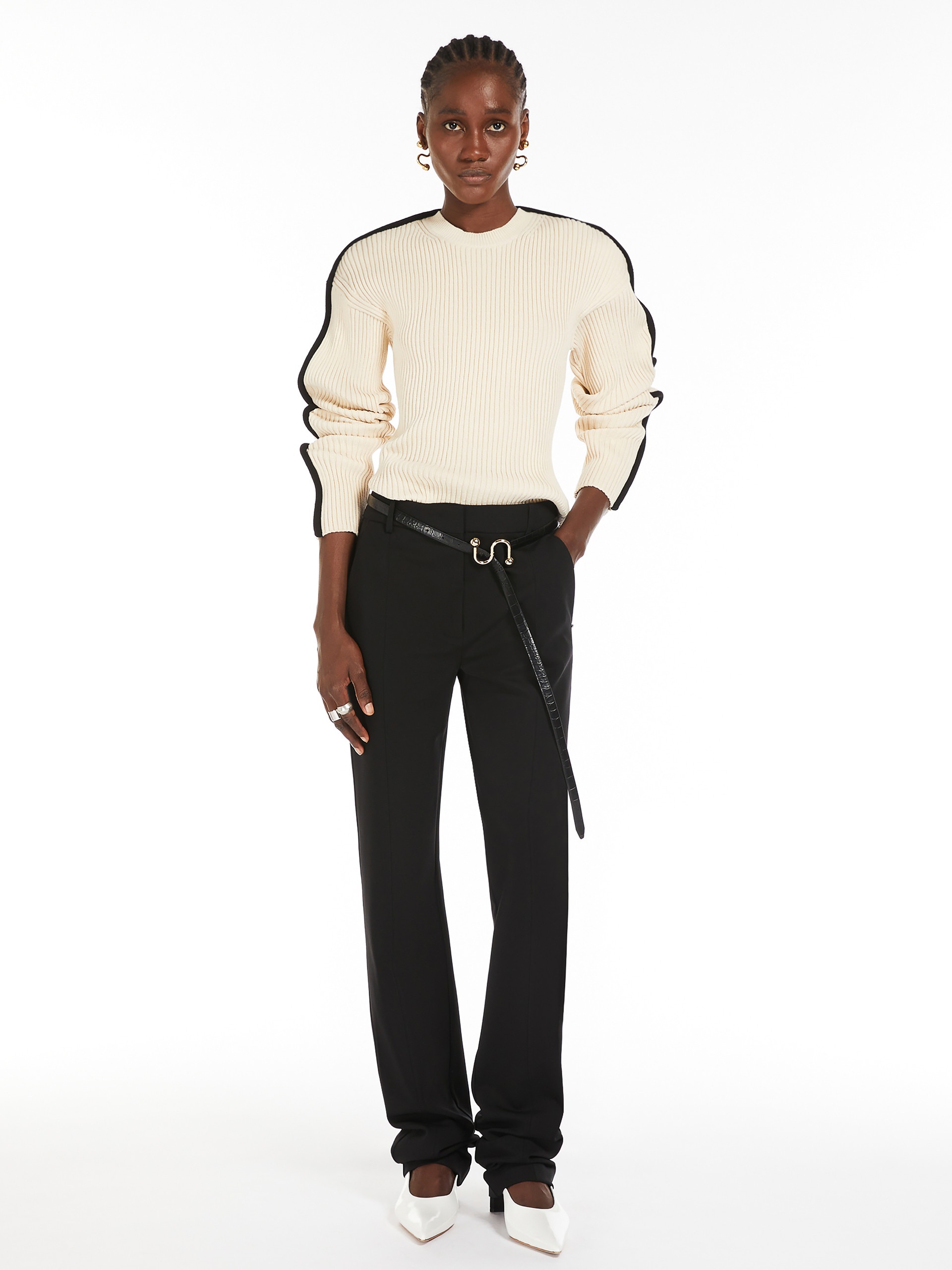 BOEMIA Stretch cotton fitted jumper - 2