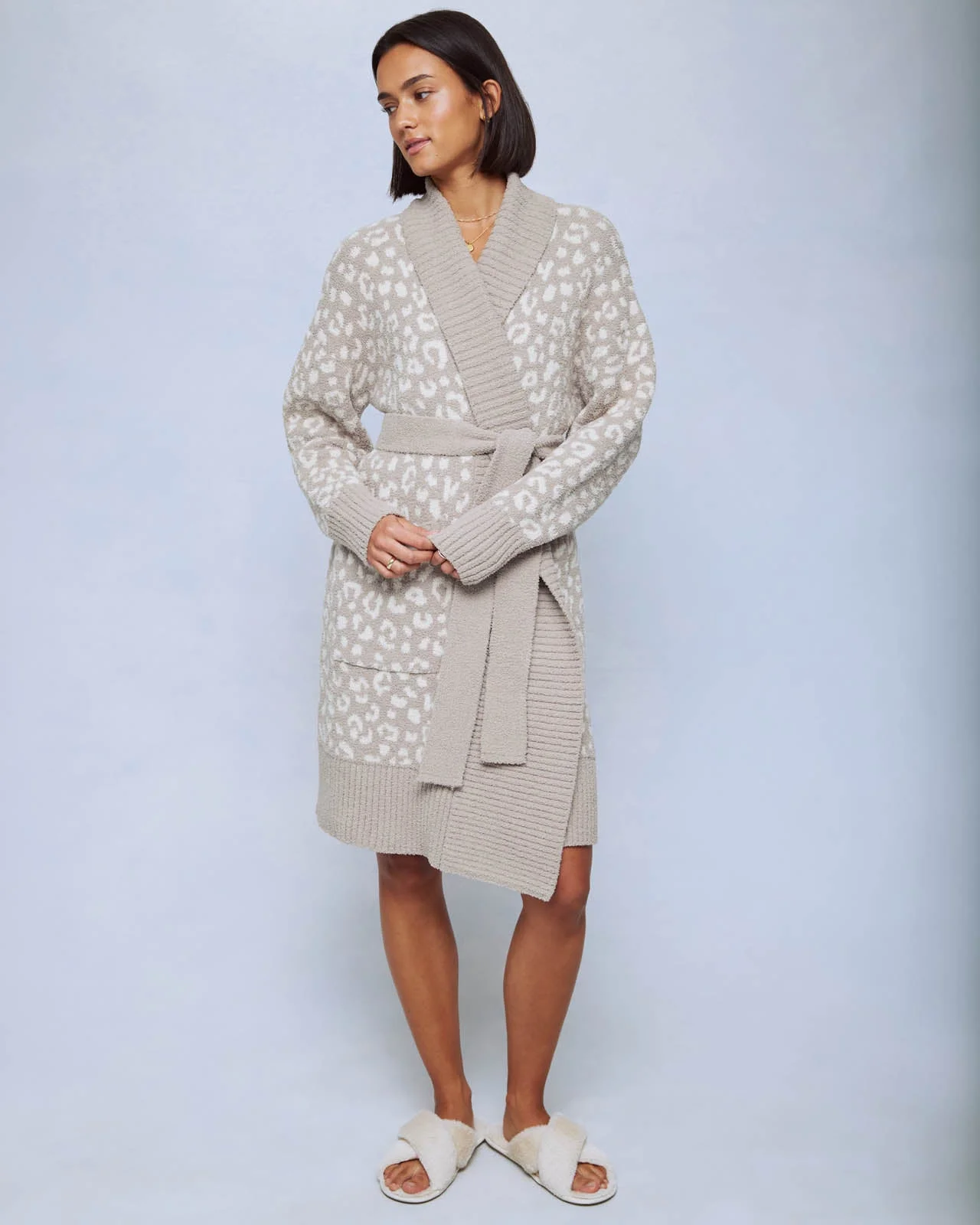 Leopard Pomona Fuzzy Robe - 1