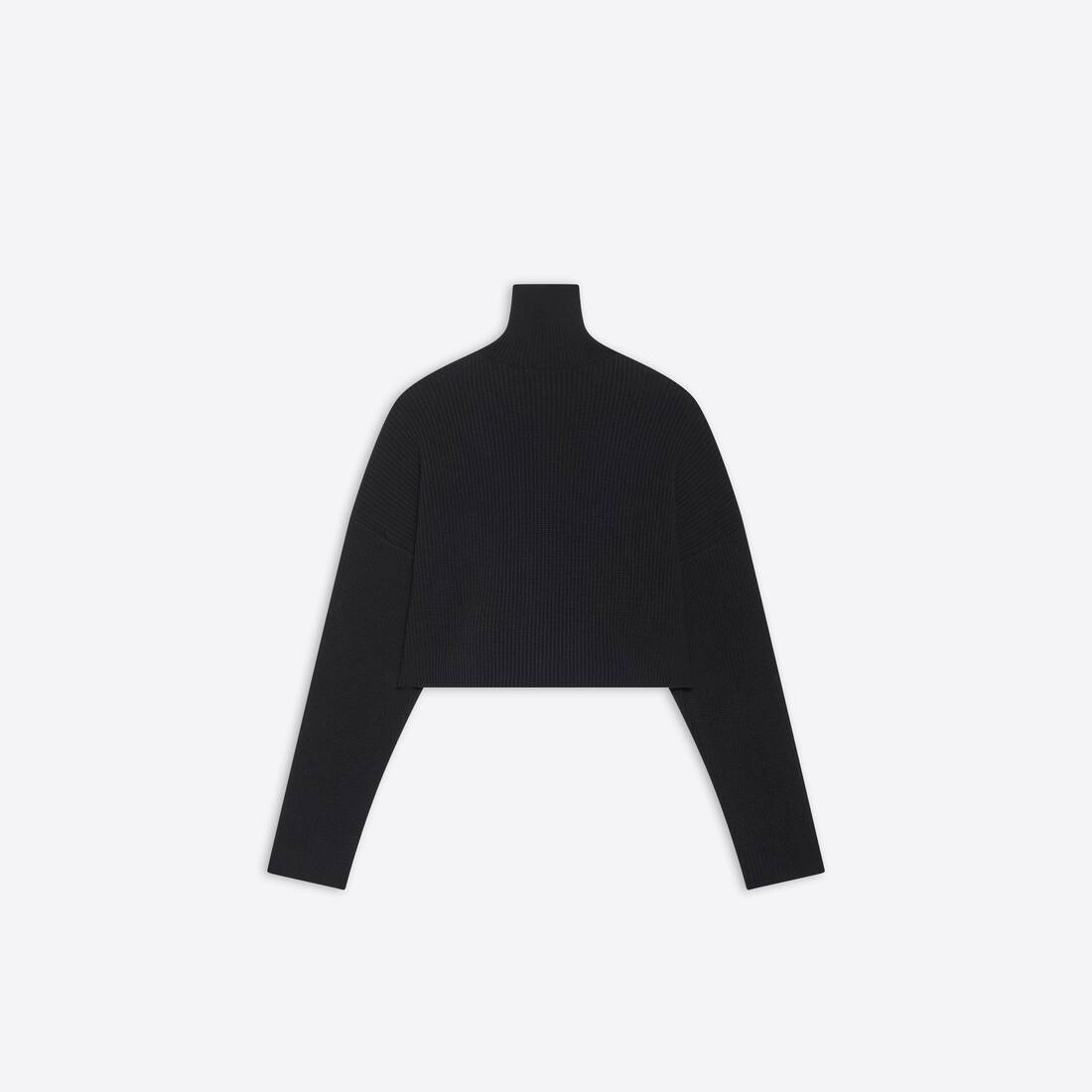 Women's Cropped Sweater  in Black - 2