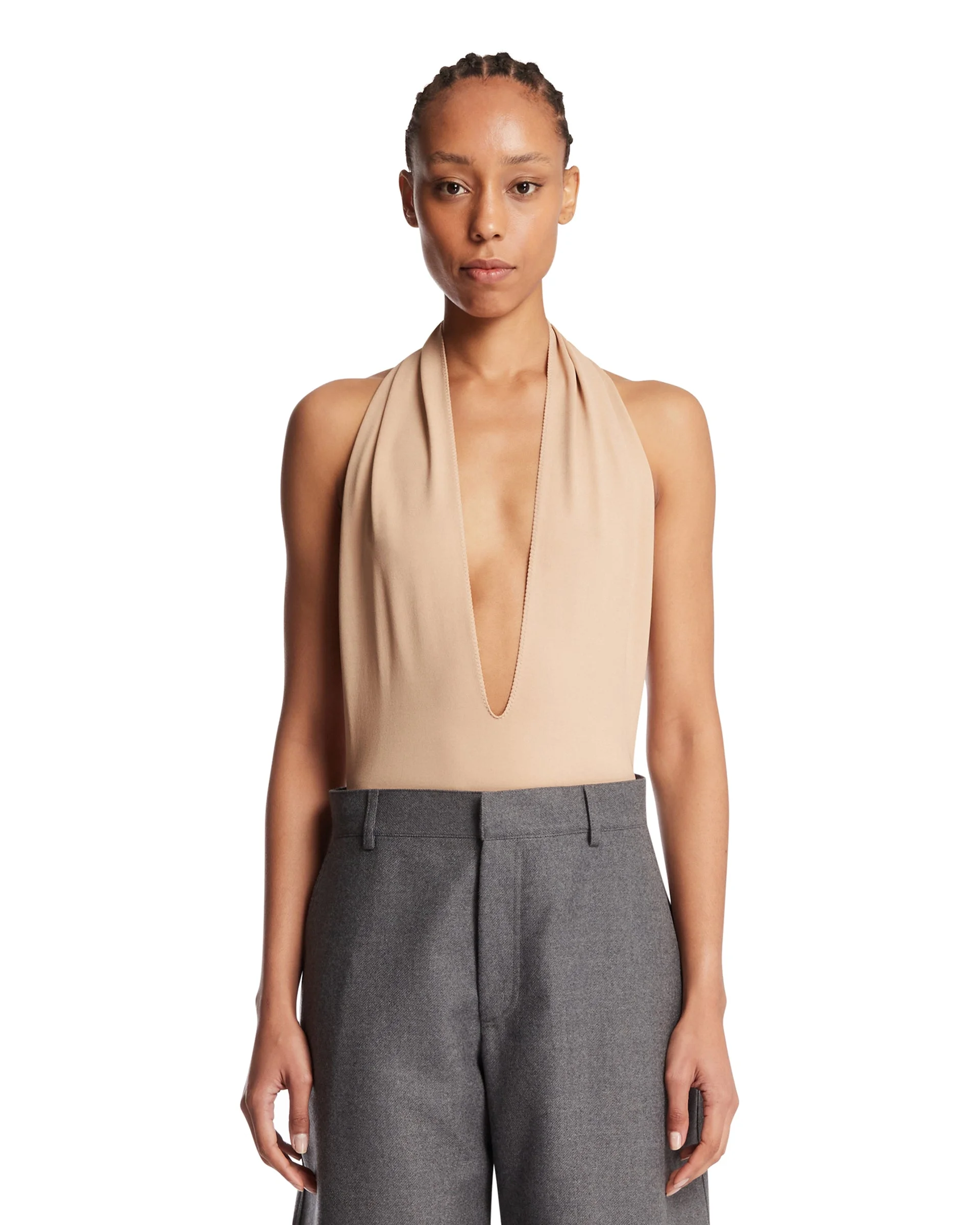 Beige Halterneck Body - 1