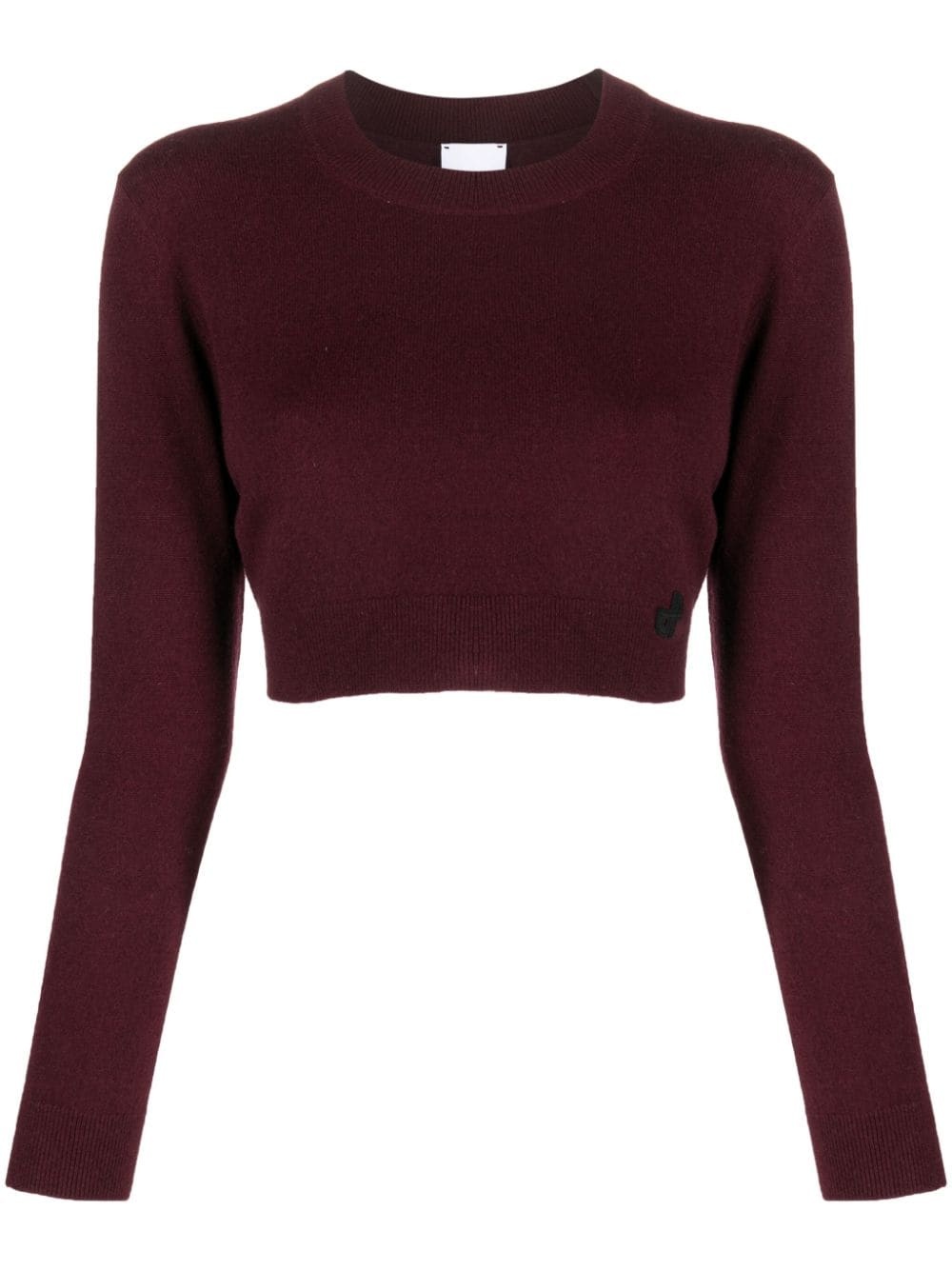 merino-blend cropped jumper - 1