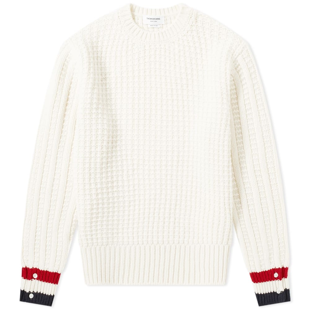 Thom Browne Funmix Chunky Merino Crew Knit - 1