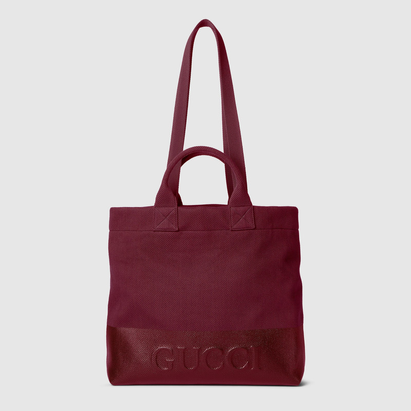 Canvas tote bag with embossed detail 7