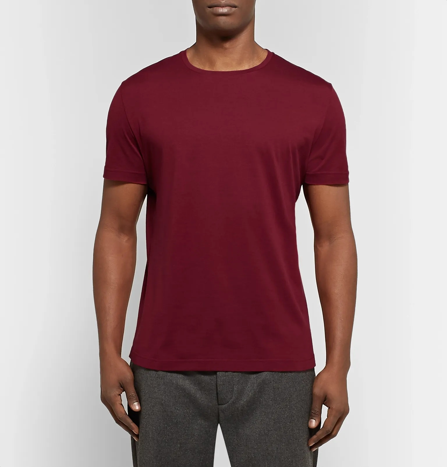 Slim-Fit Silk and Cotton-Blend Jersey T-Shirt - 34