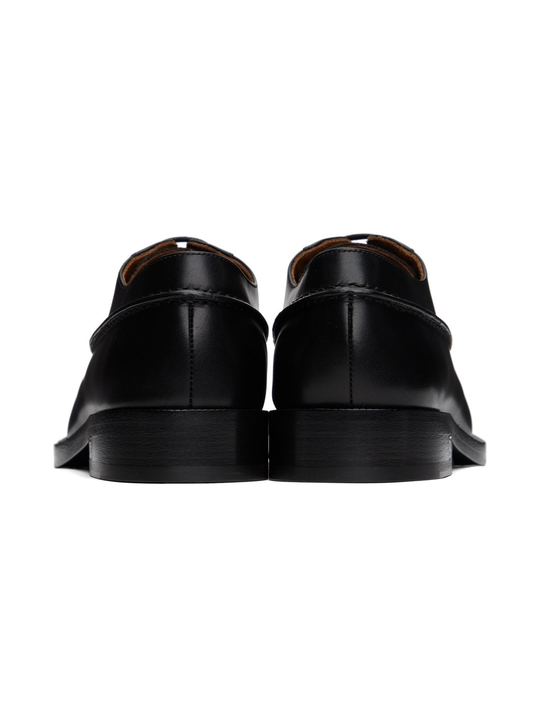 Black Monogram Derbys - 2