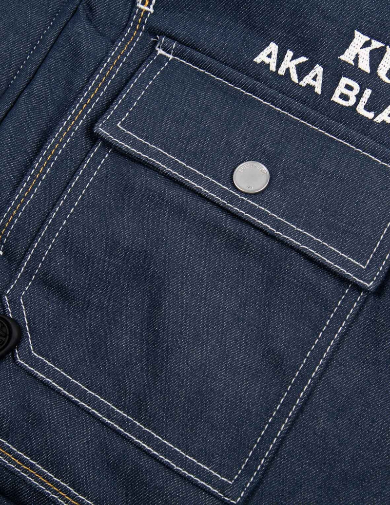 Contrast Stitching Denim Worker Jacket 17
