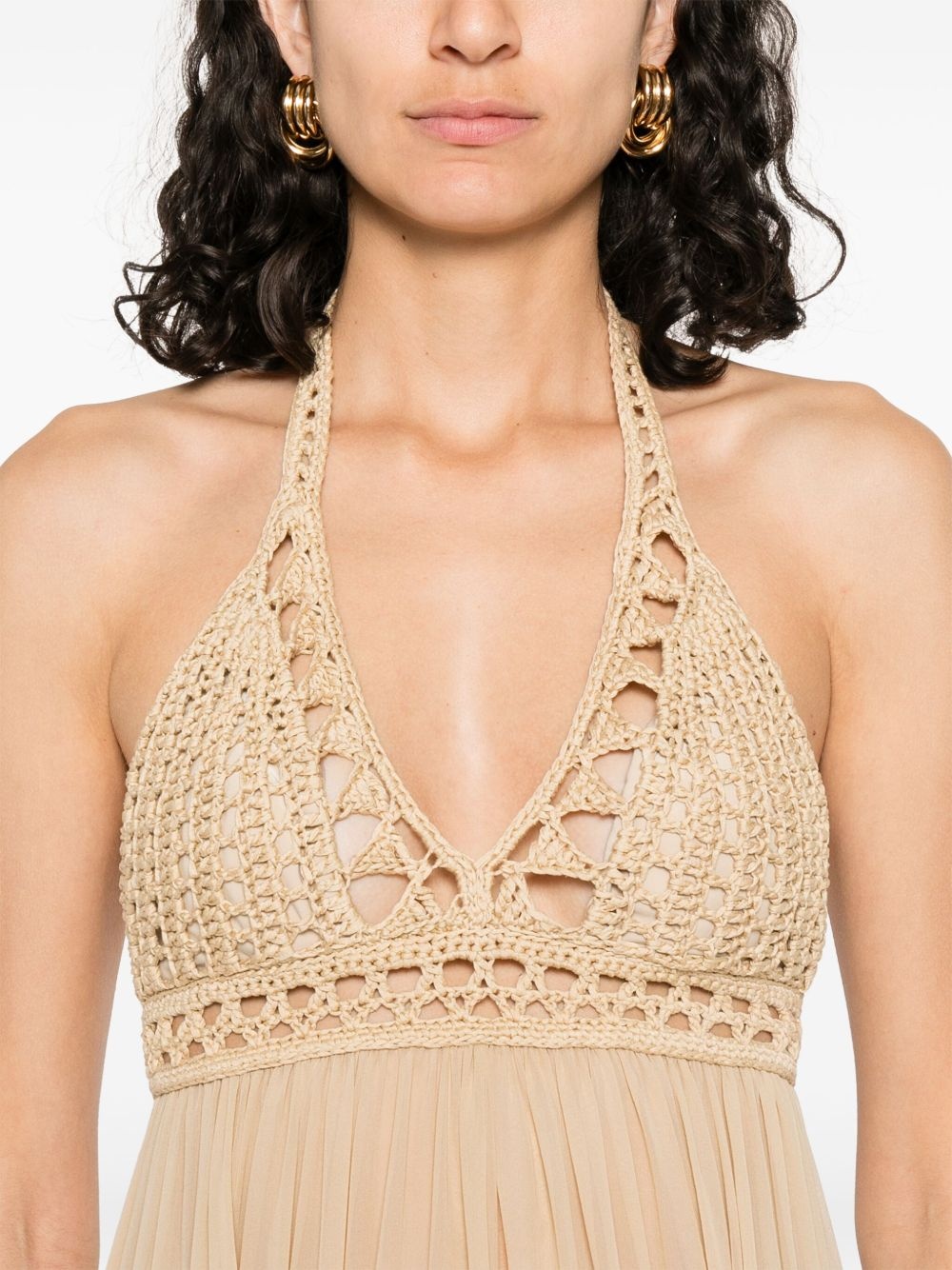 crochet maxi dress - 4