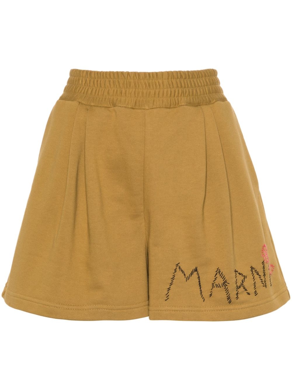 logo-embroidered track shorts - 1