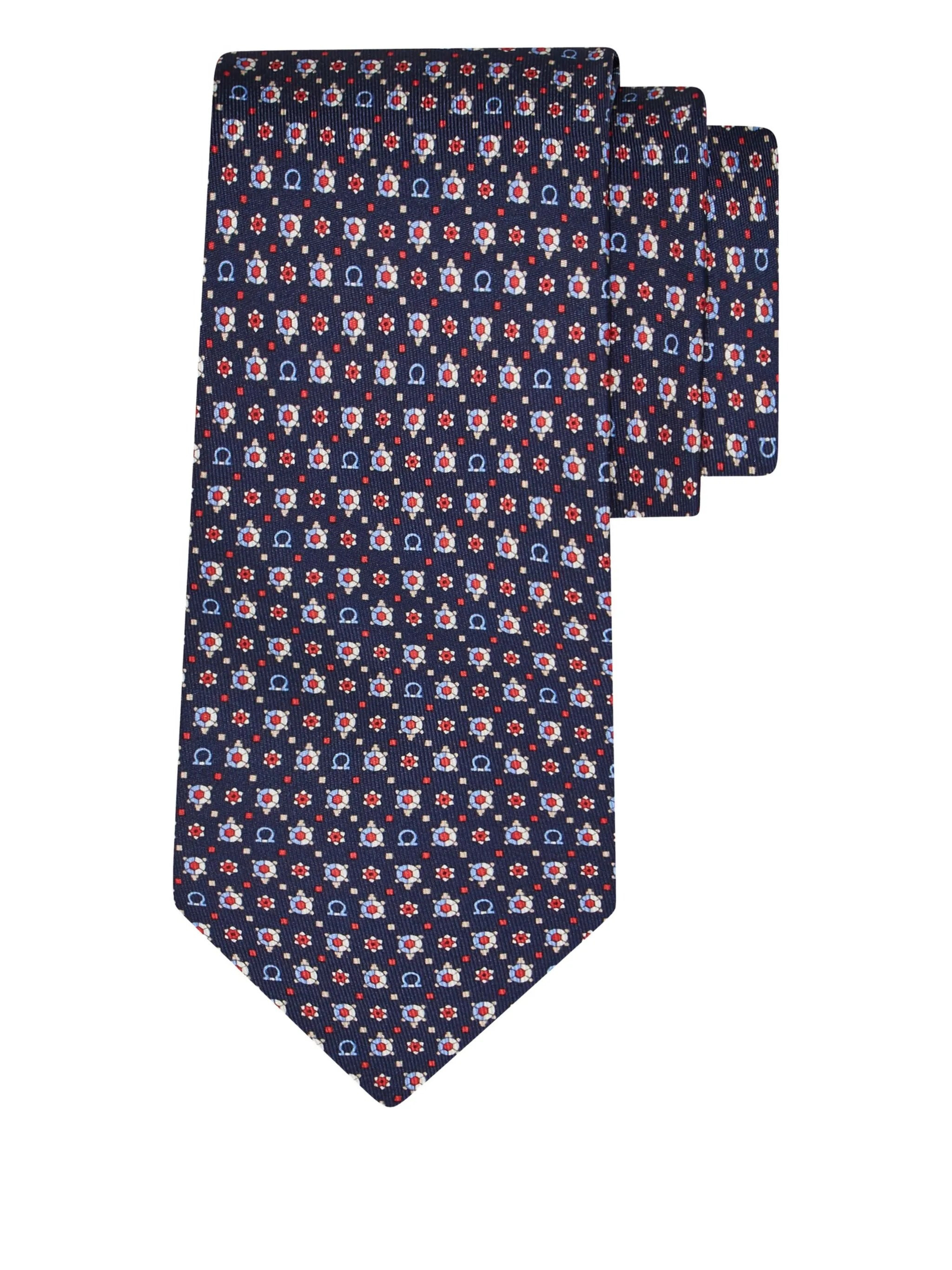 Ferragamo Turtle-print Silk Tie - 1