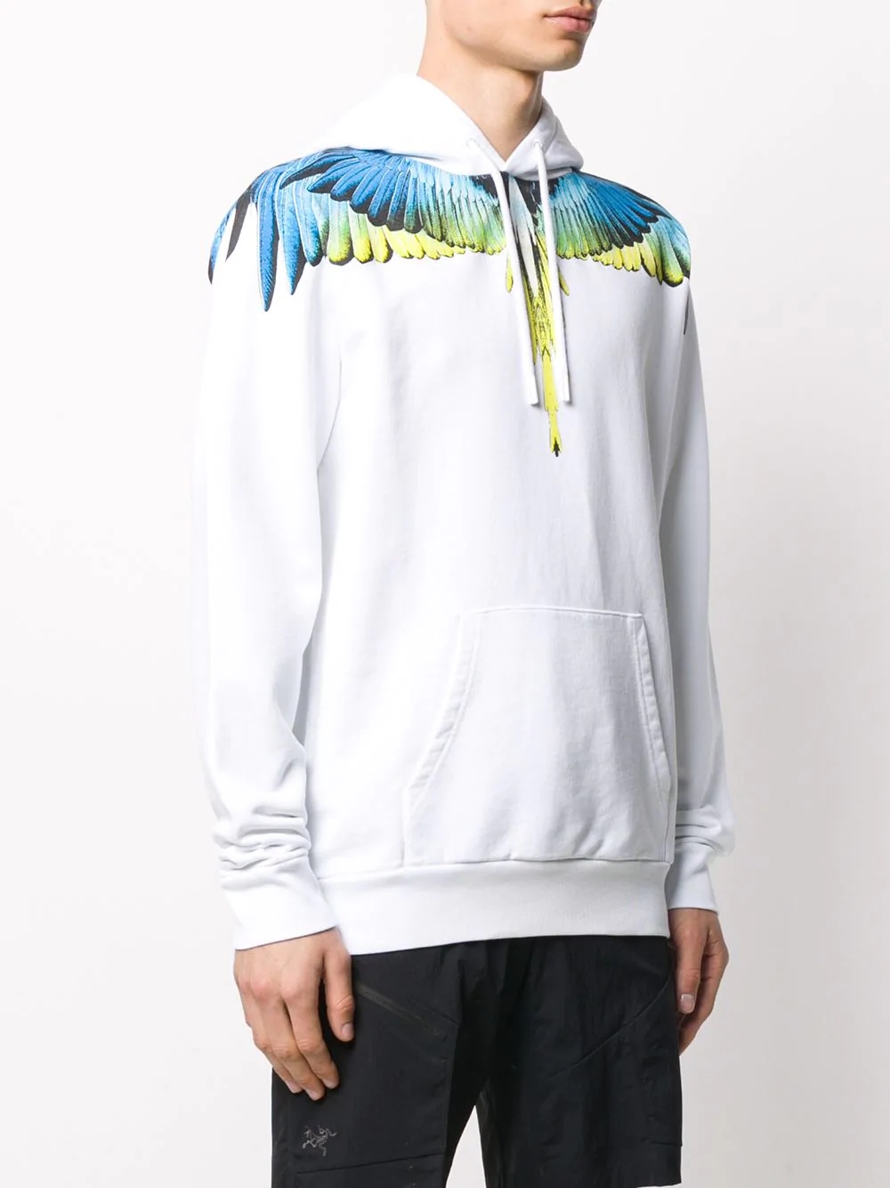 Wings print hoodie - 3