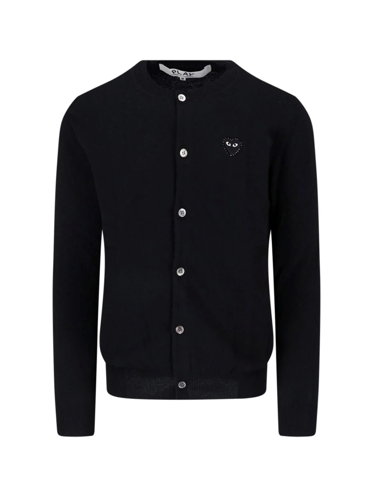 BLACK WOOL CARDIGAN COMME DES GARCONS PLAY - 1