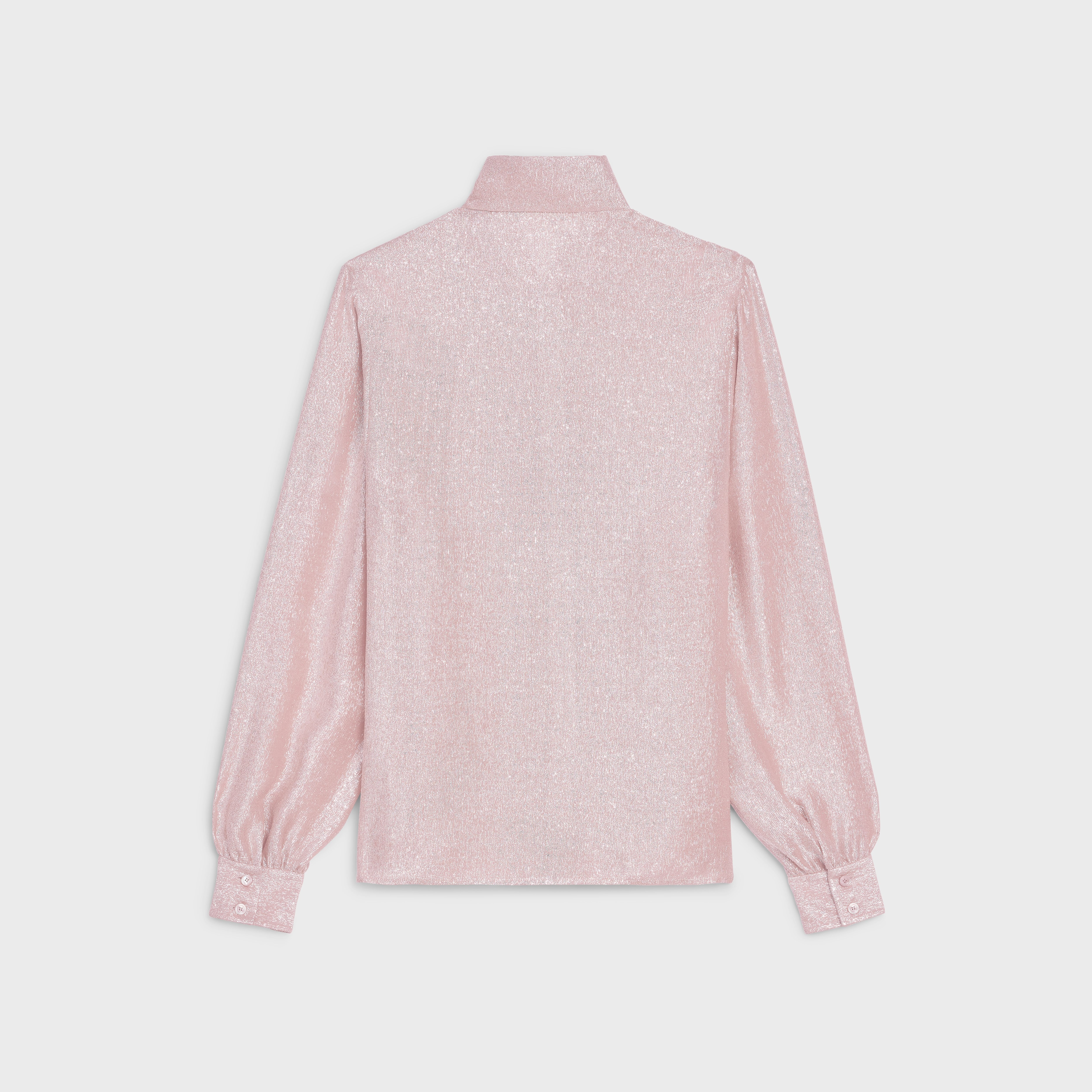 LAVALLIÈRE BLOUSE IN SATIN LAMÉ - 2