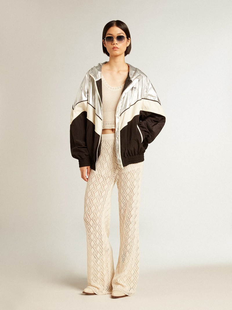 Golden Goose Women's ecru-colored gilet outlook