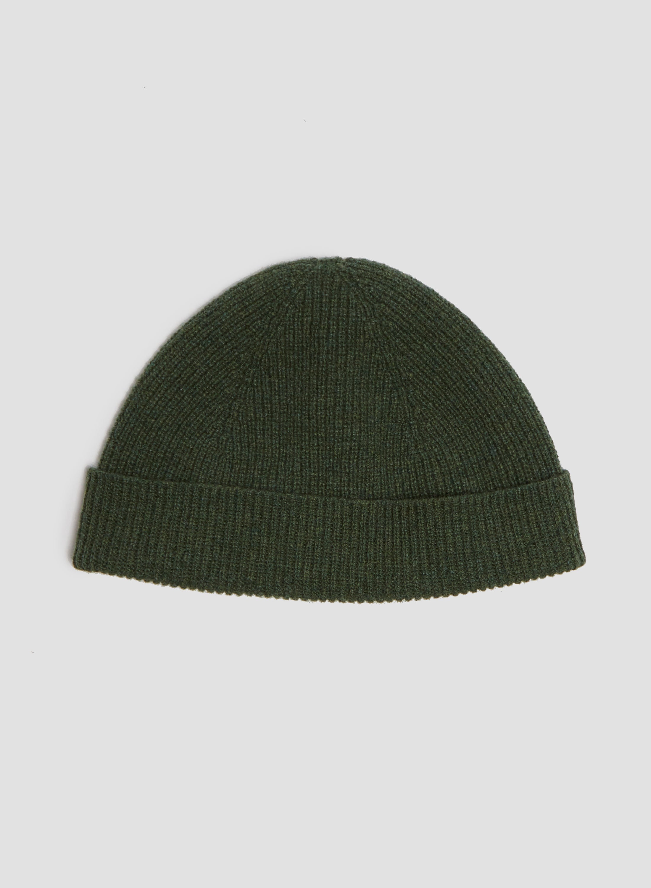 Lambswool Beanie in Rosemary Green - 3