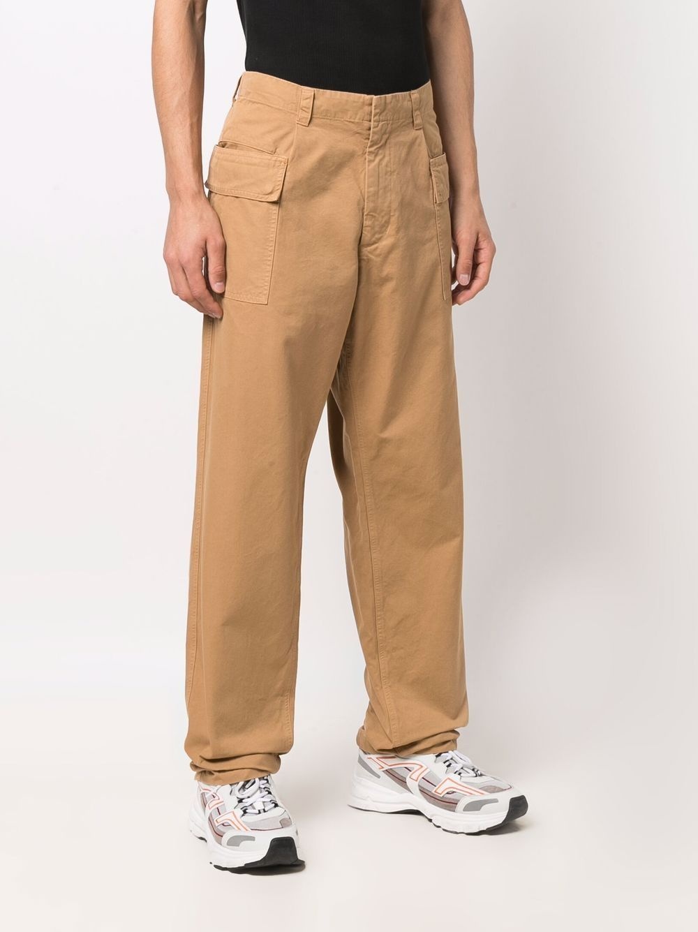 straight-leg cargo trousers - 3