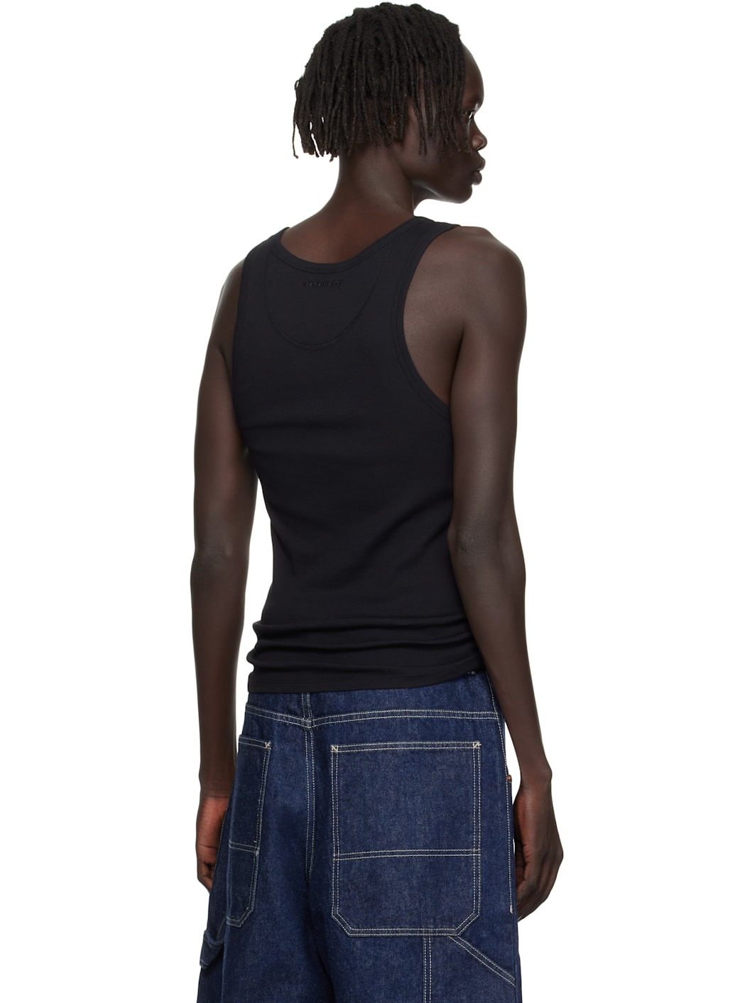 Black Oval Logo Tank Top - 3