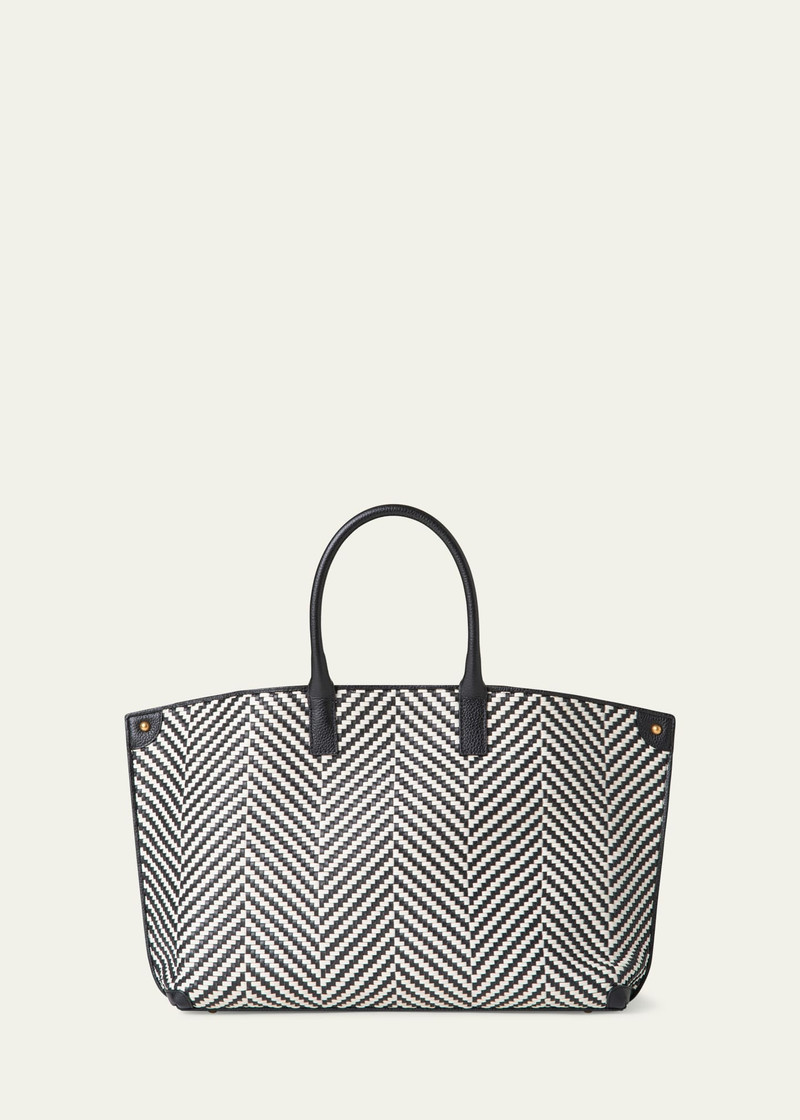 AKRIS Ai Small Braided Leather Shoulder Bag outlook