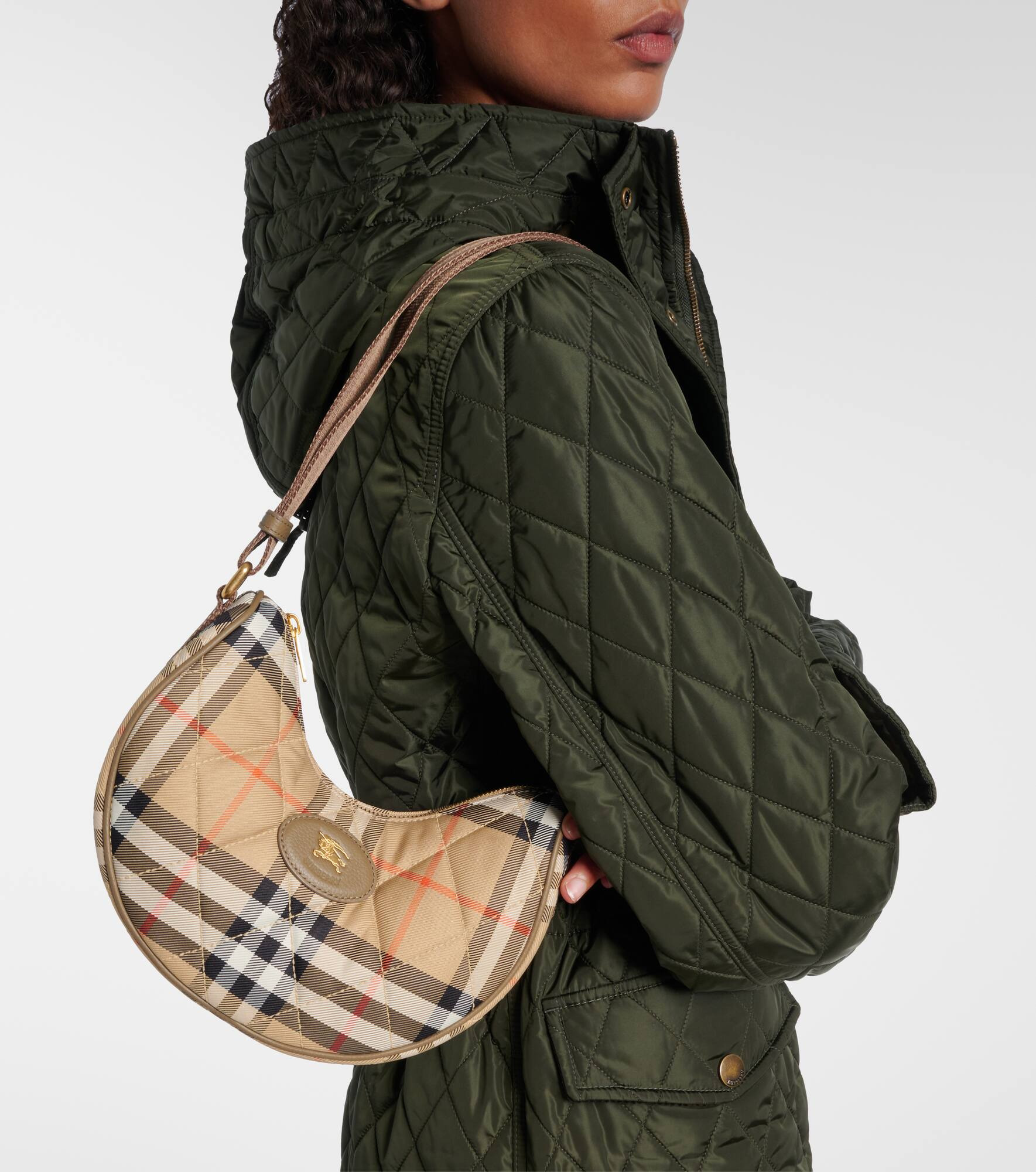 Horseshoe Small Check crossbody bag - 2