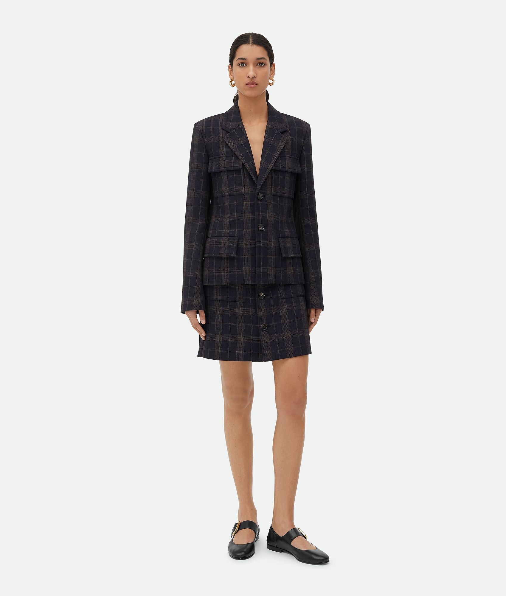 Checked Cotton Mouline Skirt - 4