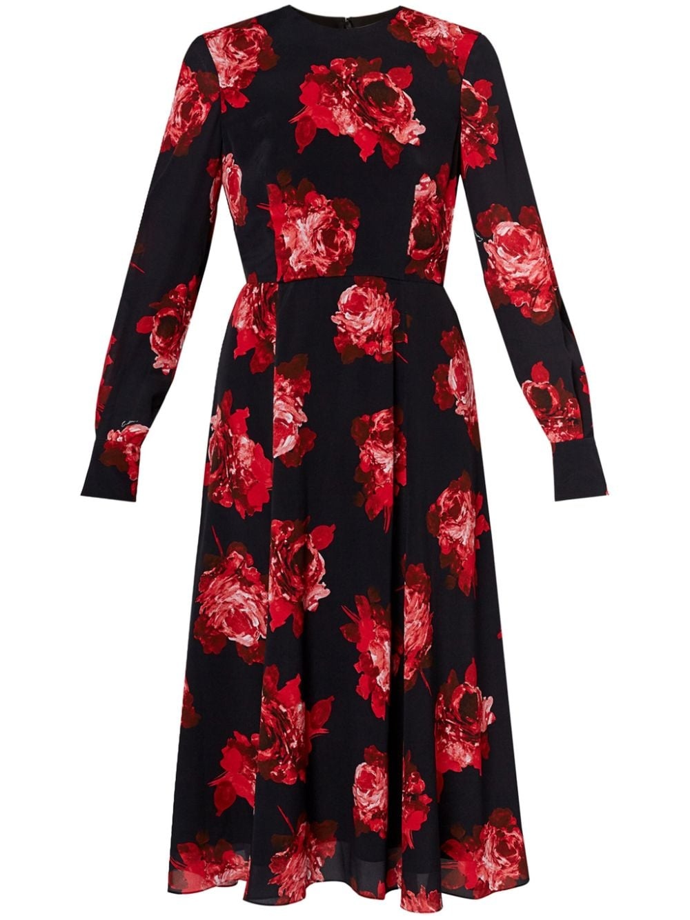 floral-print midi dress - 1