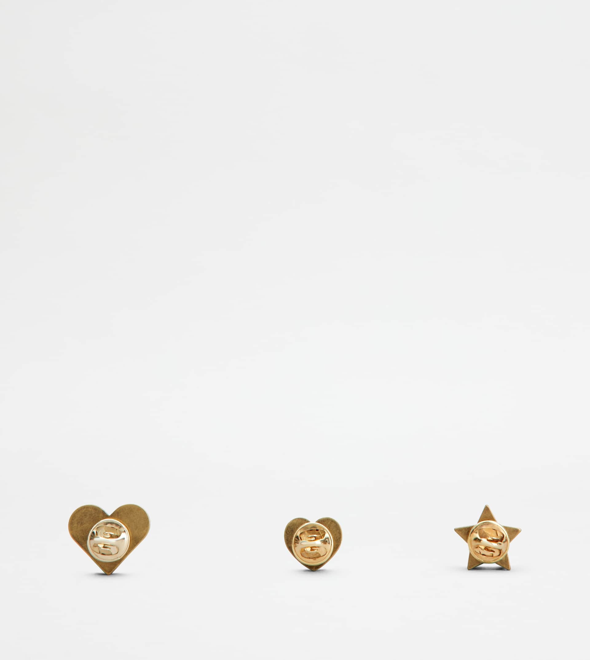 CHRISTMAS PINS IN METAL - GOLD, RED - 3