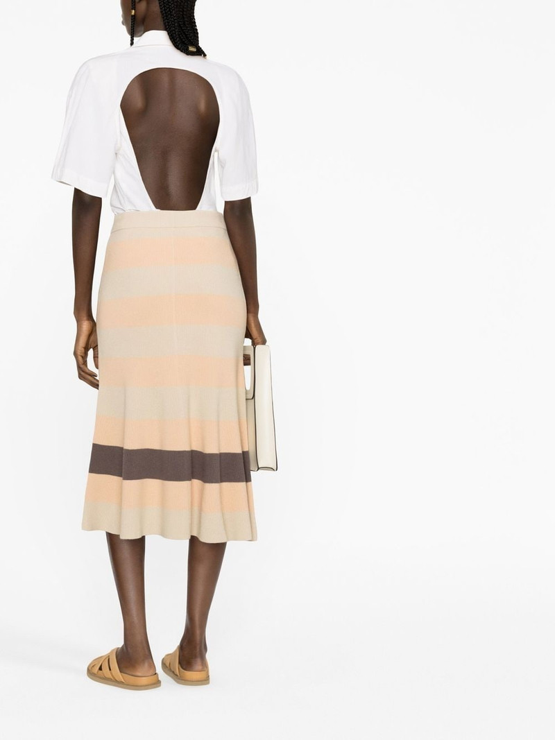 Stripe Animation knitted skirt 3