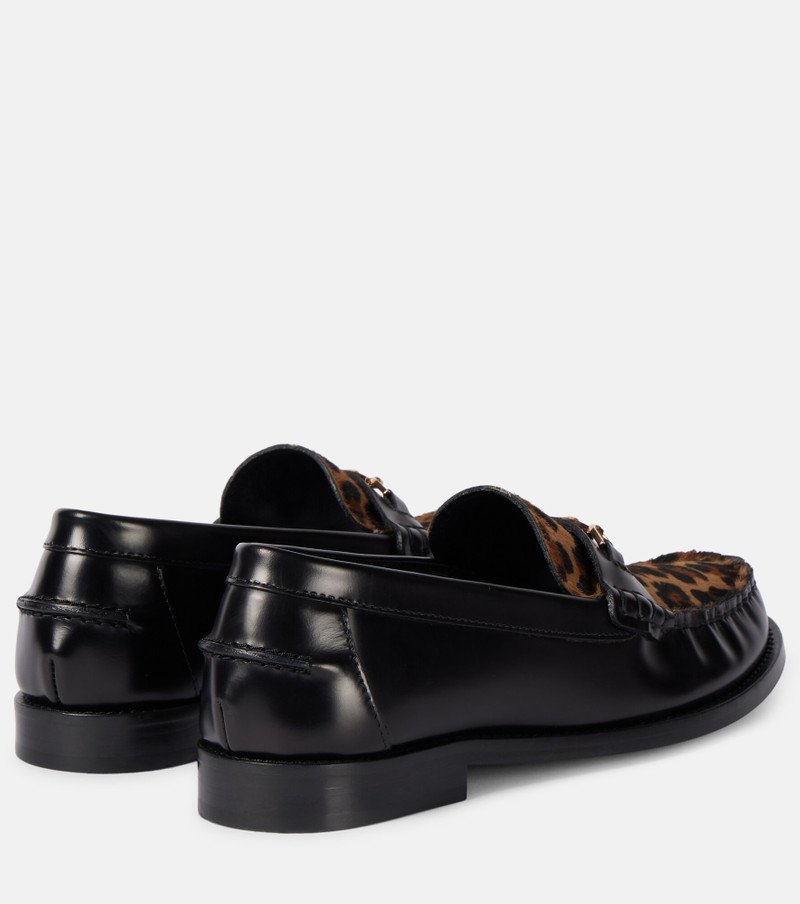VERSACE Medusa '95 leopard-print loafers outlook