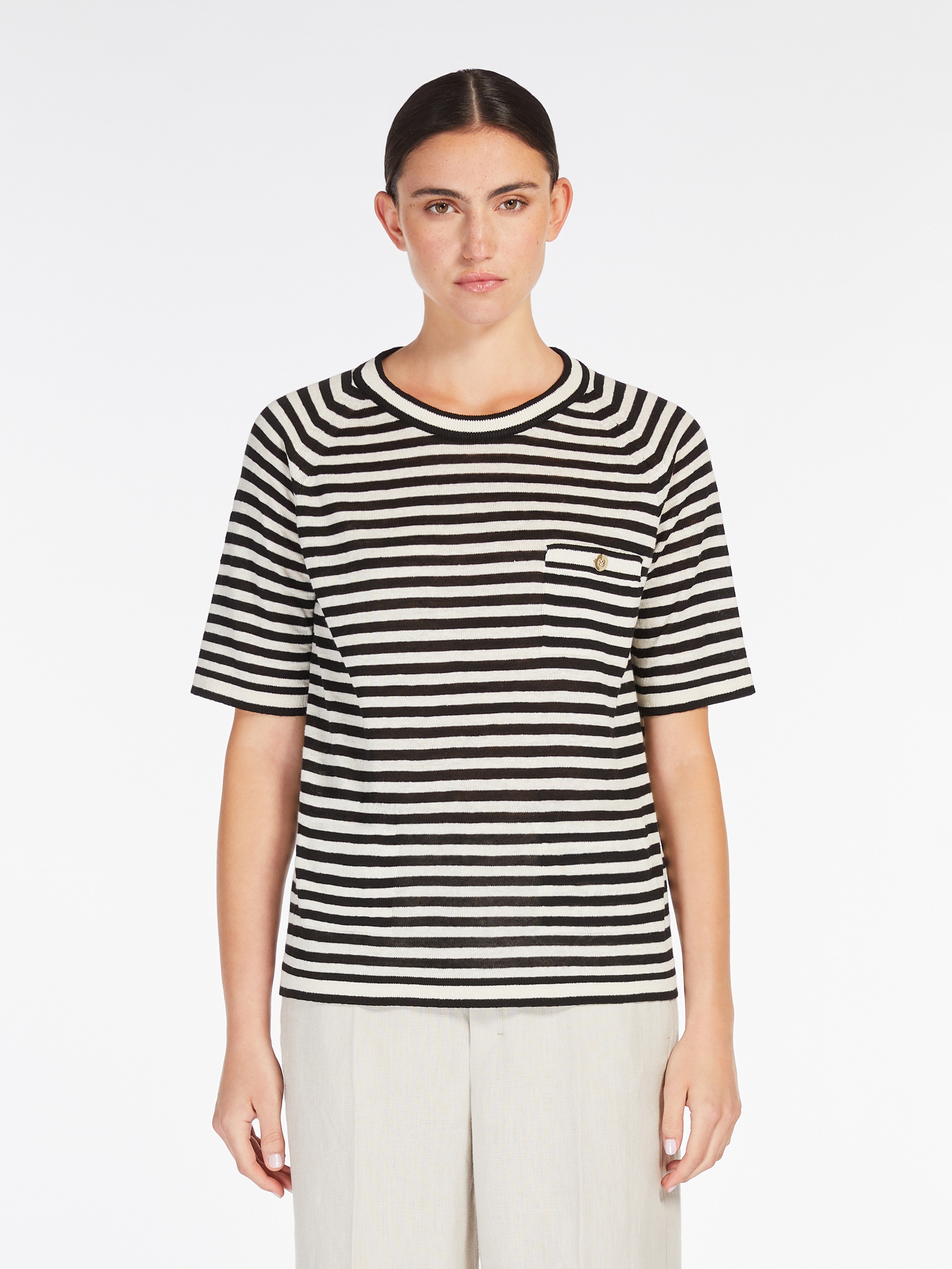 BEATI Linen yarn pocket sweater - 3