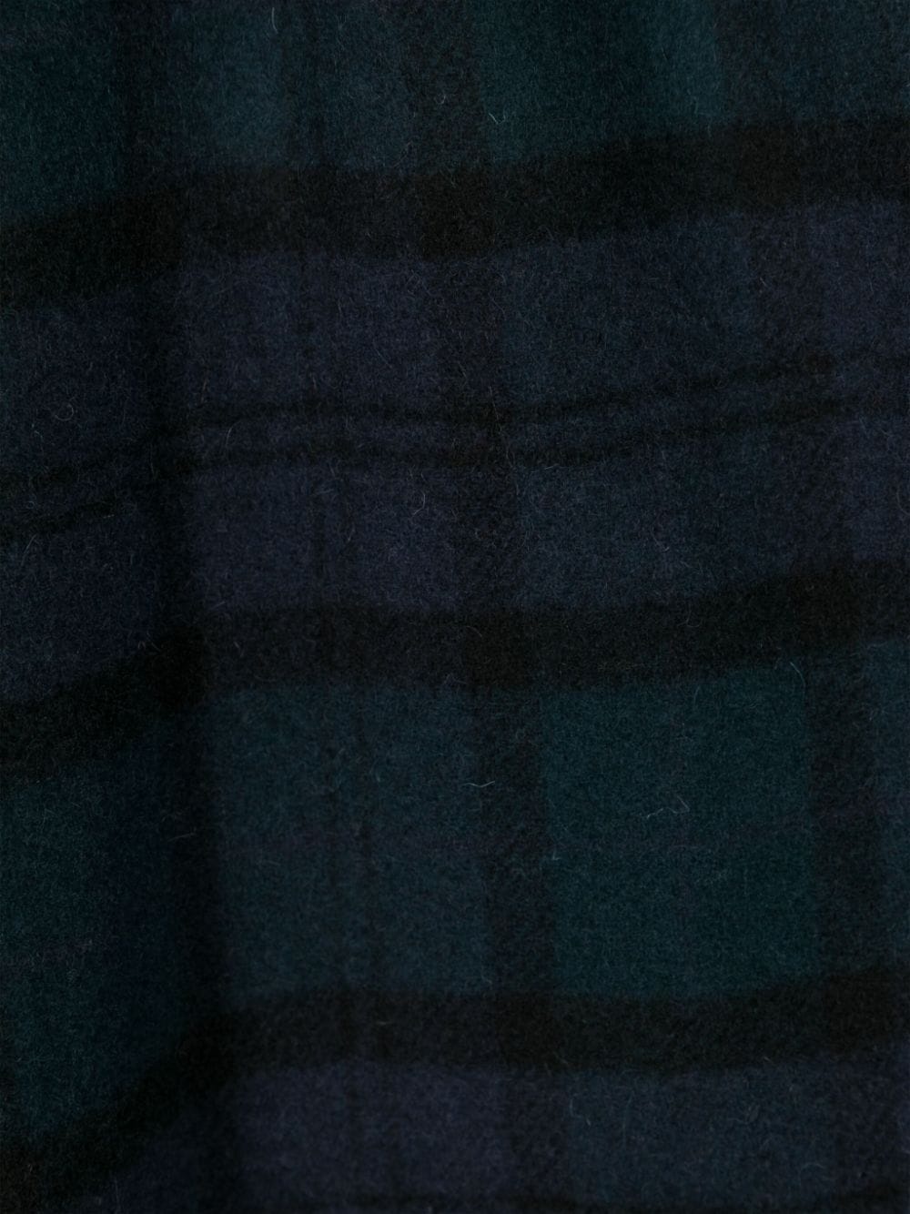 tartan-check wool scarf - 2