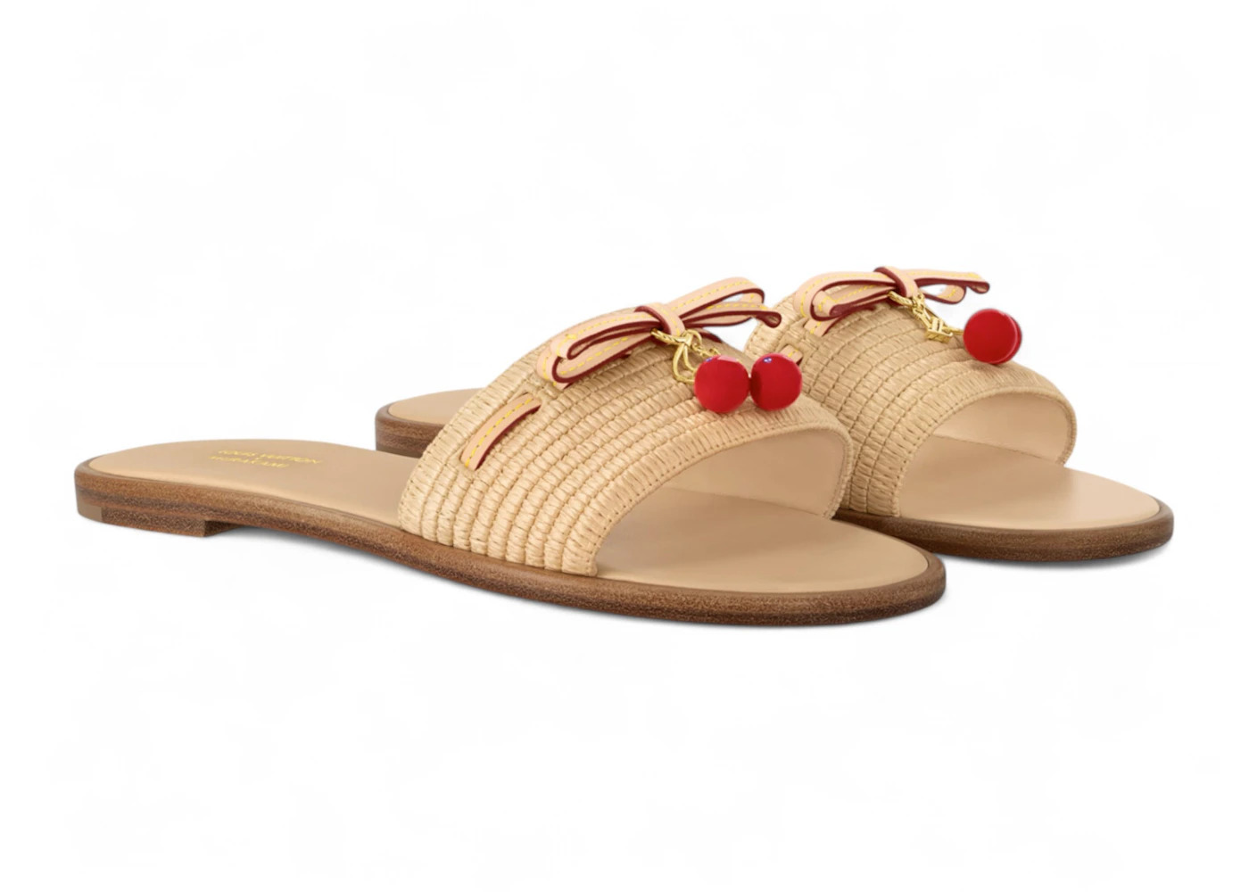 Louis Vuitton Cherry Lily Flat Mule x Takashi Murakami Raffia - 2