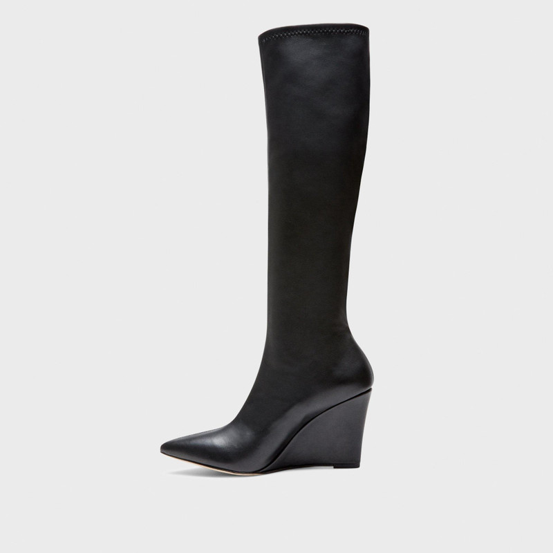 Knee-High Wedge Boot in Leather 3