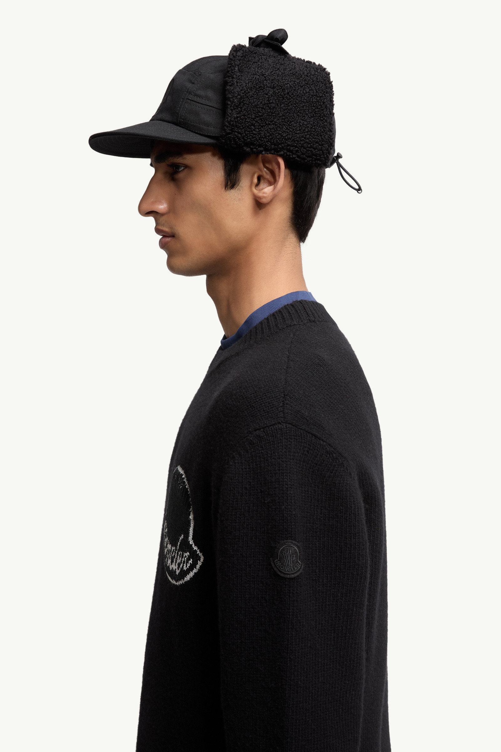 Embroidered Logo Wool Sweater - 4