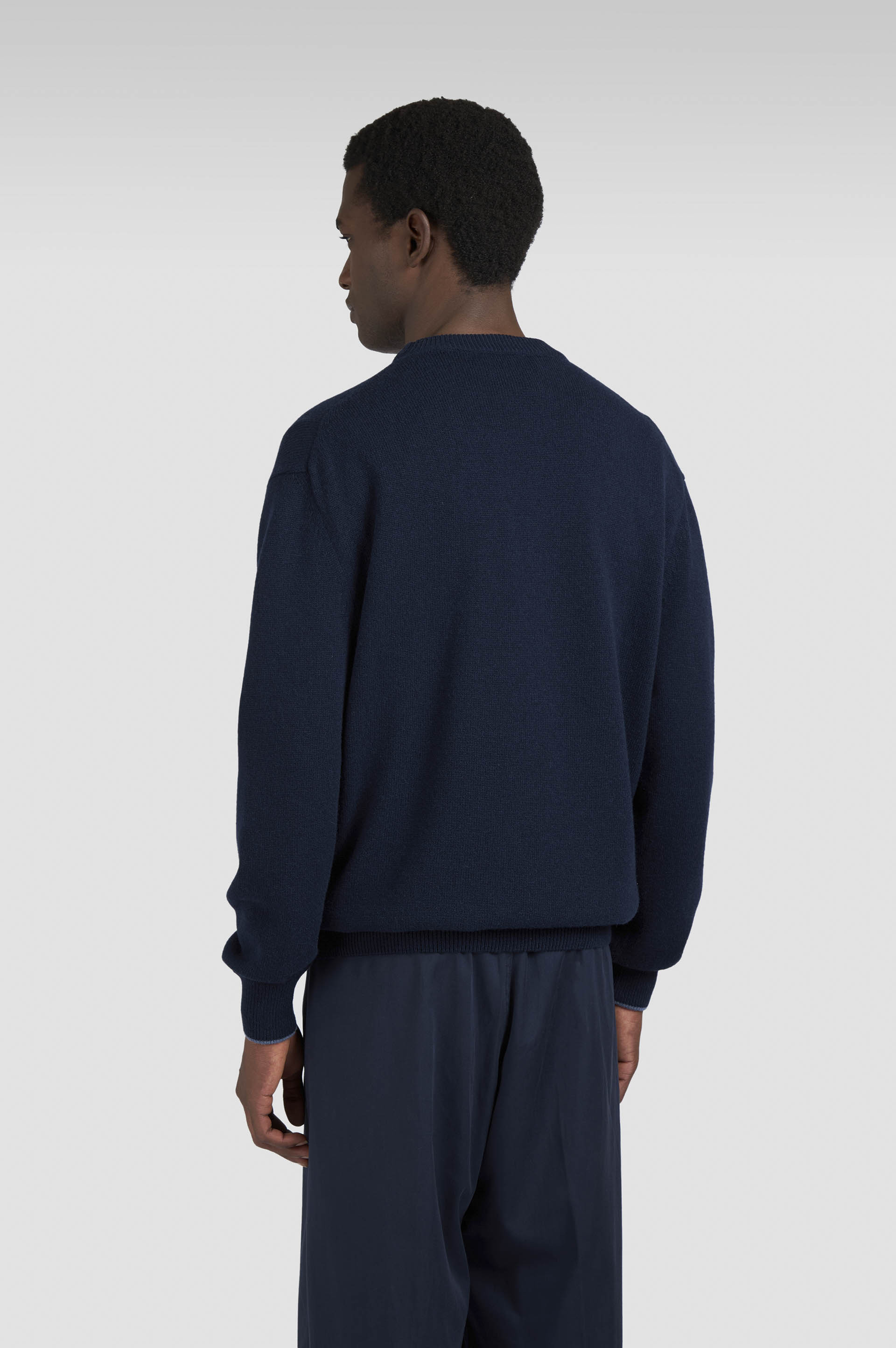 WOOL AND CASHMERE CREWNECK SWEATER - 3